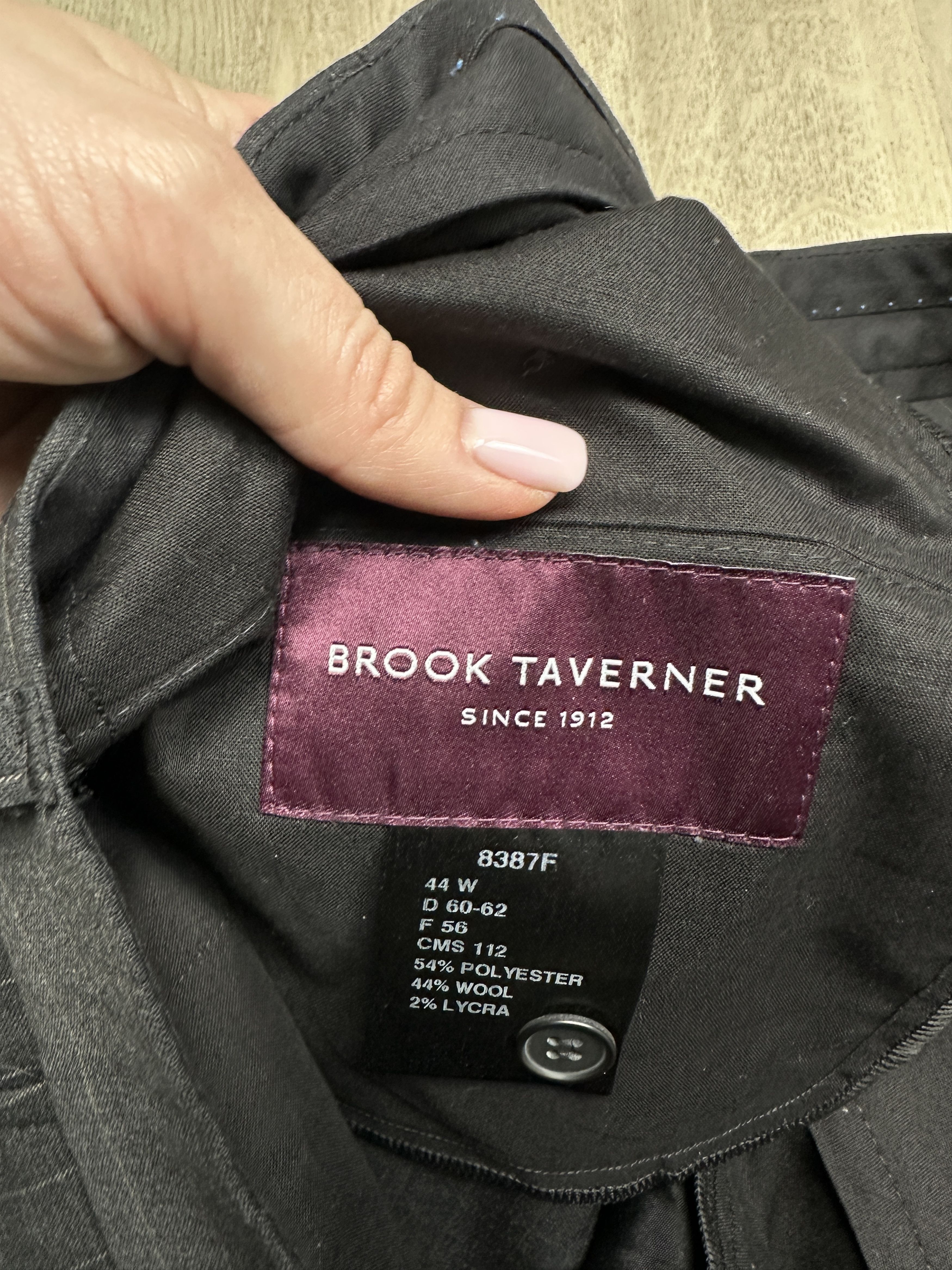 Other Brook Taverner Mens 2 Piece Suit Blazer + Pants Size 50R - 11 Thumbnail