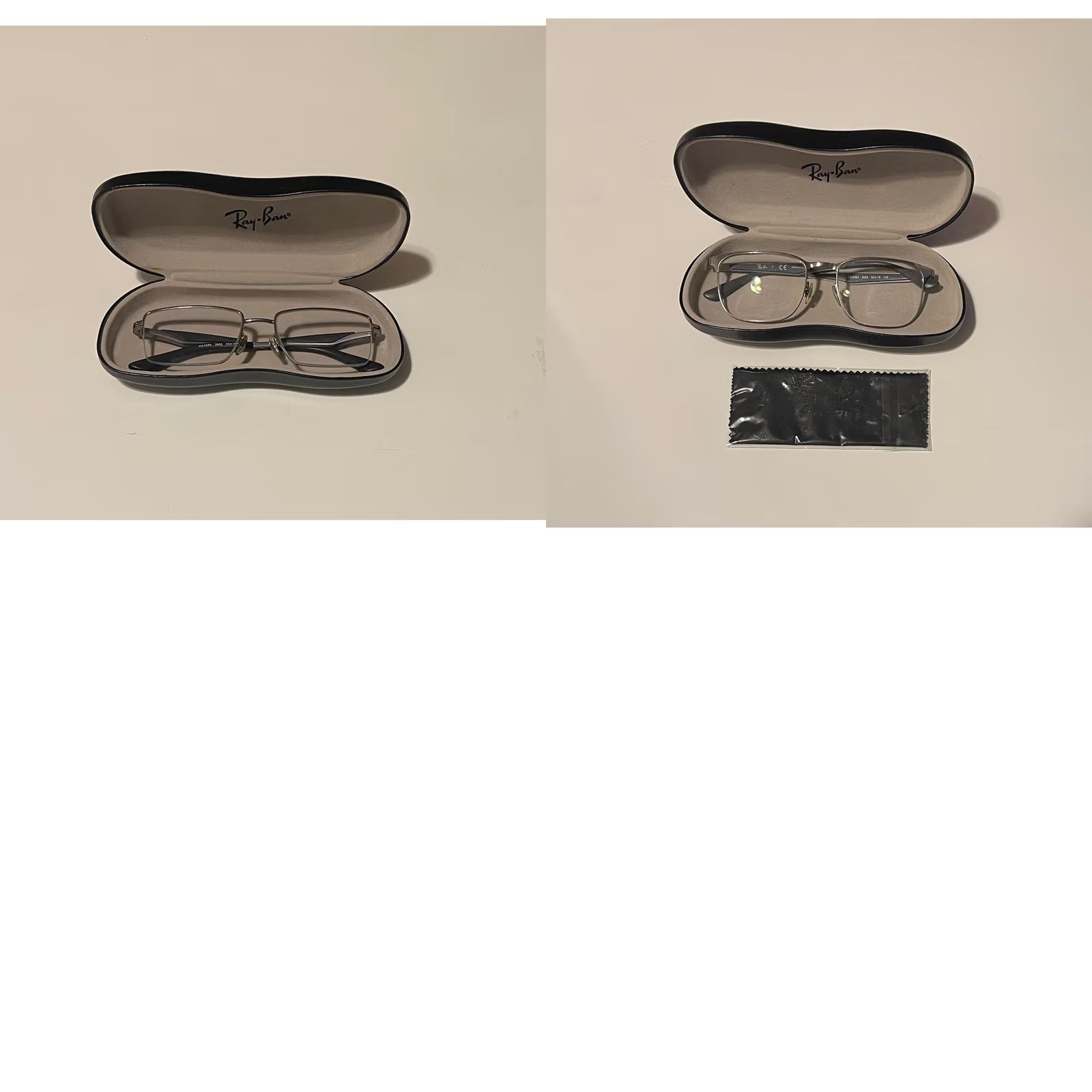 Vintage VINTAGE Ray-Ban Eyeglasses RB6383 2553 Silver Frame Glasses Frame Only Designer Eyewear Unisex Size ONE SIZE - 8 Thumbnail