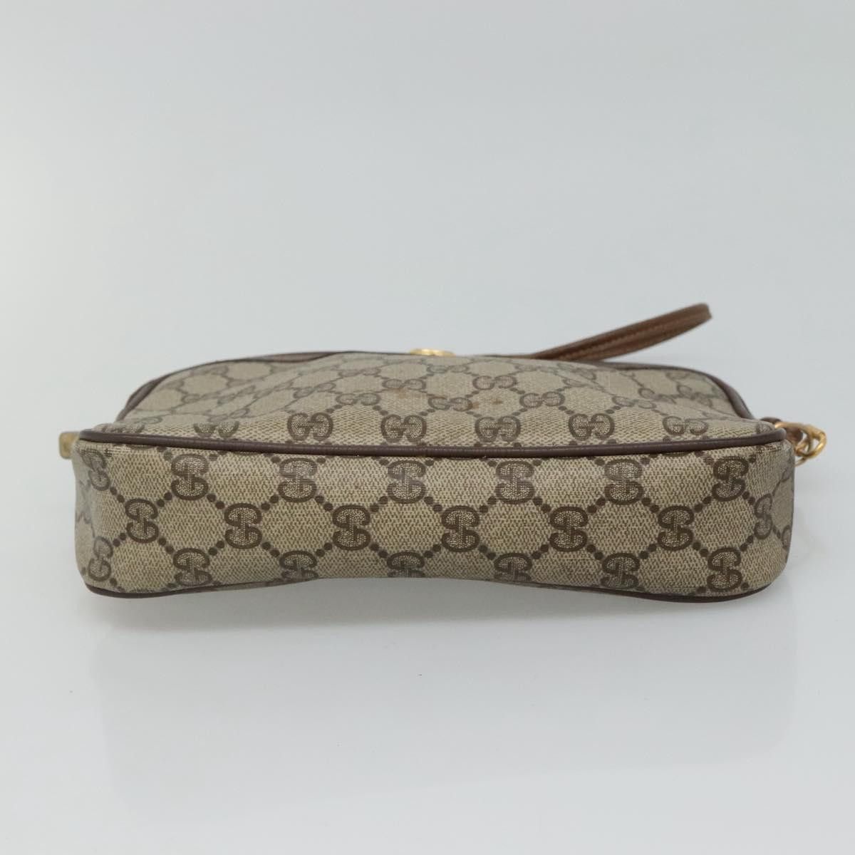 Gucci GUCCI GG Supreme Shoulder Bag Pvc Beige Brown Gold 97 02 068 Size ONE SIZE - 9 Thumbnail