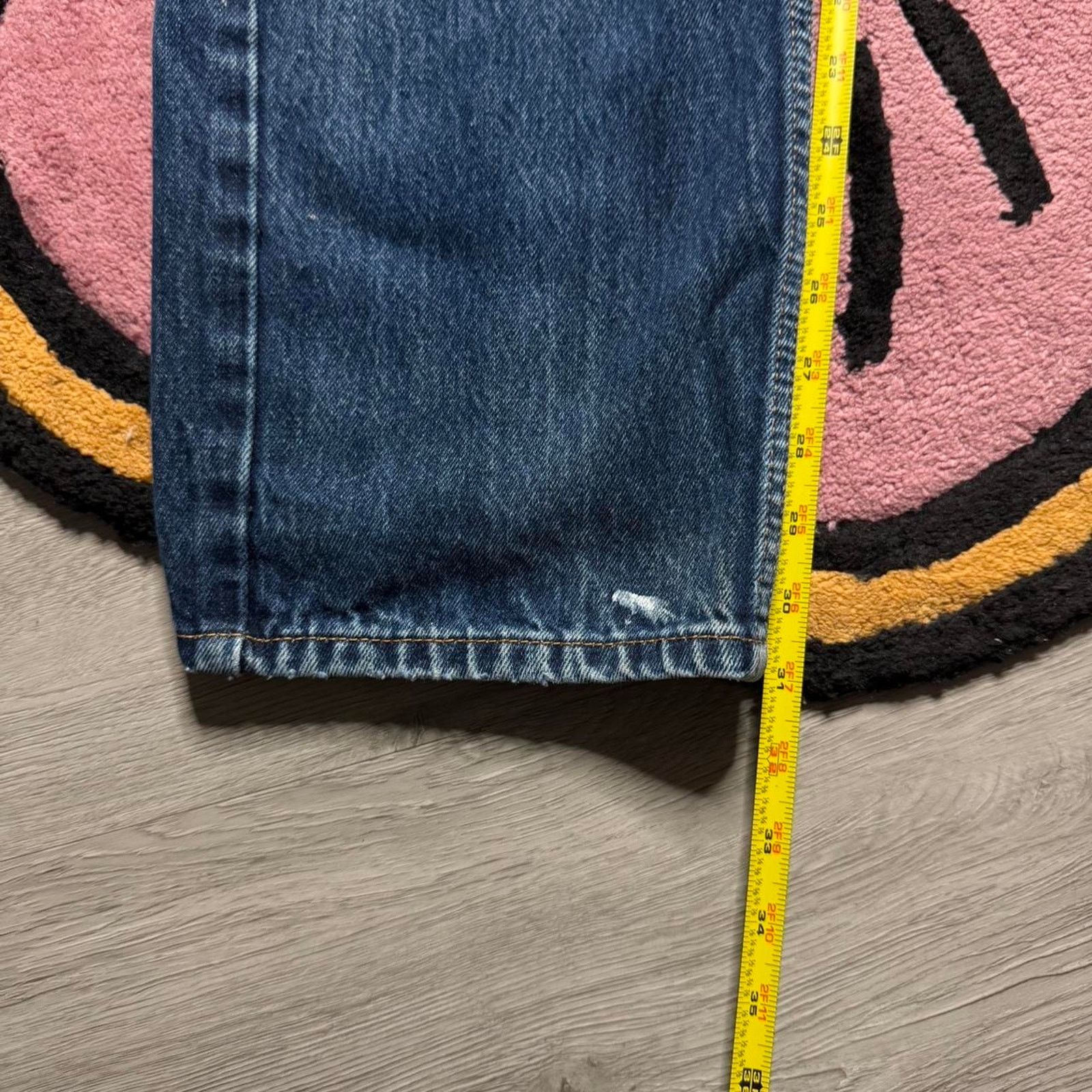 Levi's Levi’s Strauss 505 Regular Straight Stonewashed Denim Jeans Size US 34 / EU 50 - 5 Thumbnail