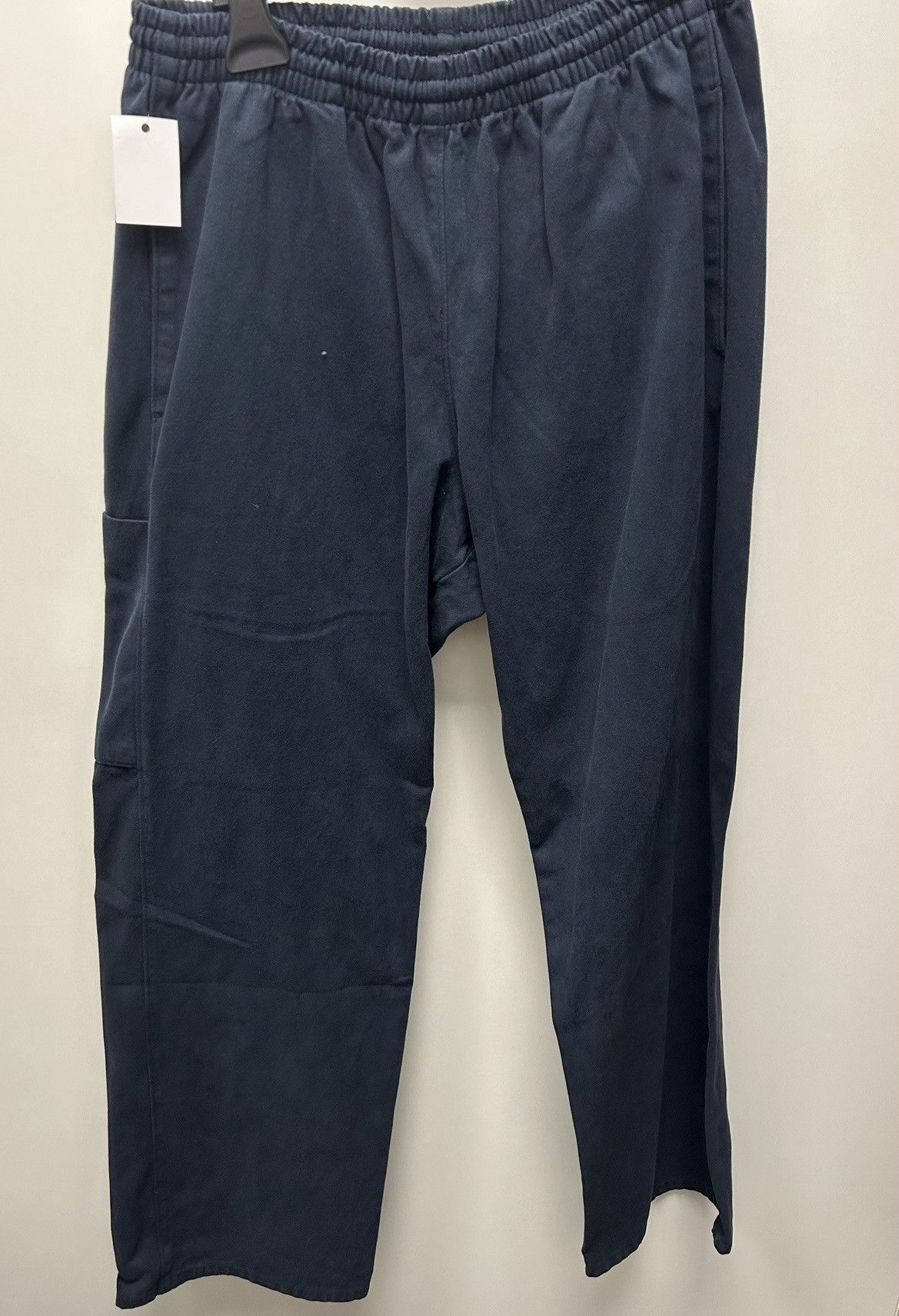 image of Yeezy X Gap Navy Unreleased Satin Cargo Pants, Men's (Size 30)