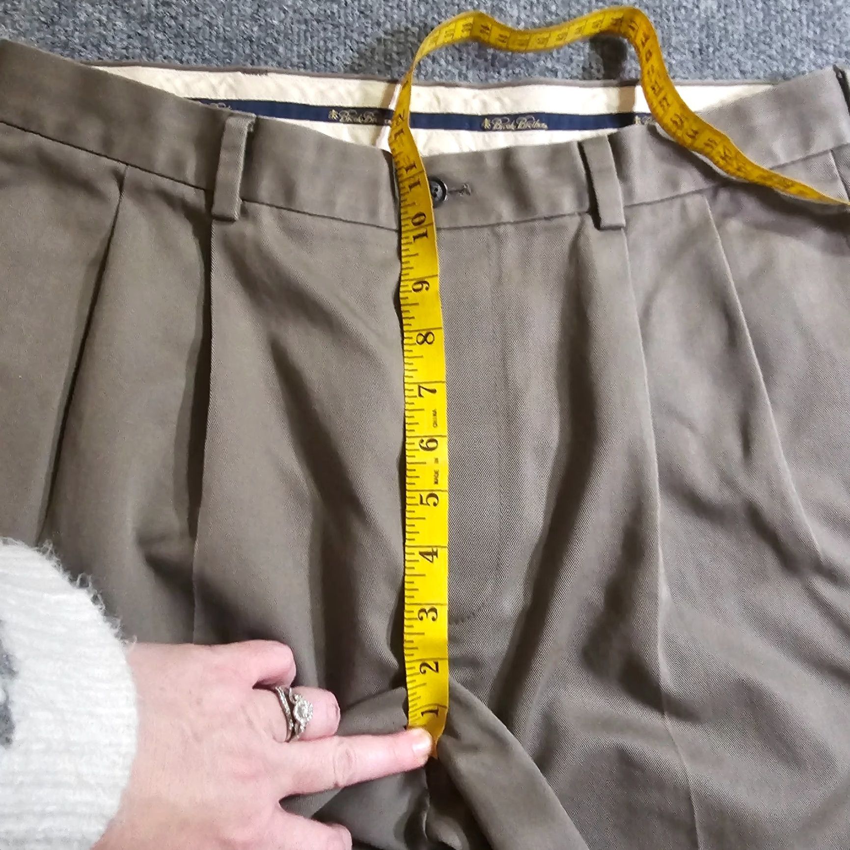 Brooks Brothers Brooks Brothers Dress Pants Men 34x33 Brown Advantage Chino Thompson Neutral Size US 34 / EU 50 - 5 Thumbnail