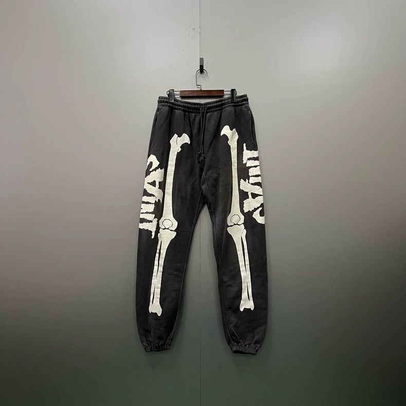 Saint Michael size m Bone-printed logo sweatpants 2504-Nex