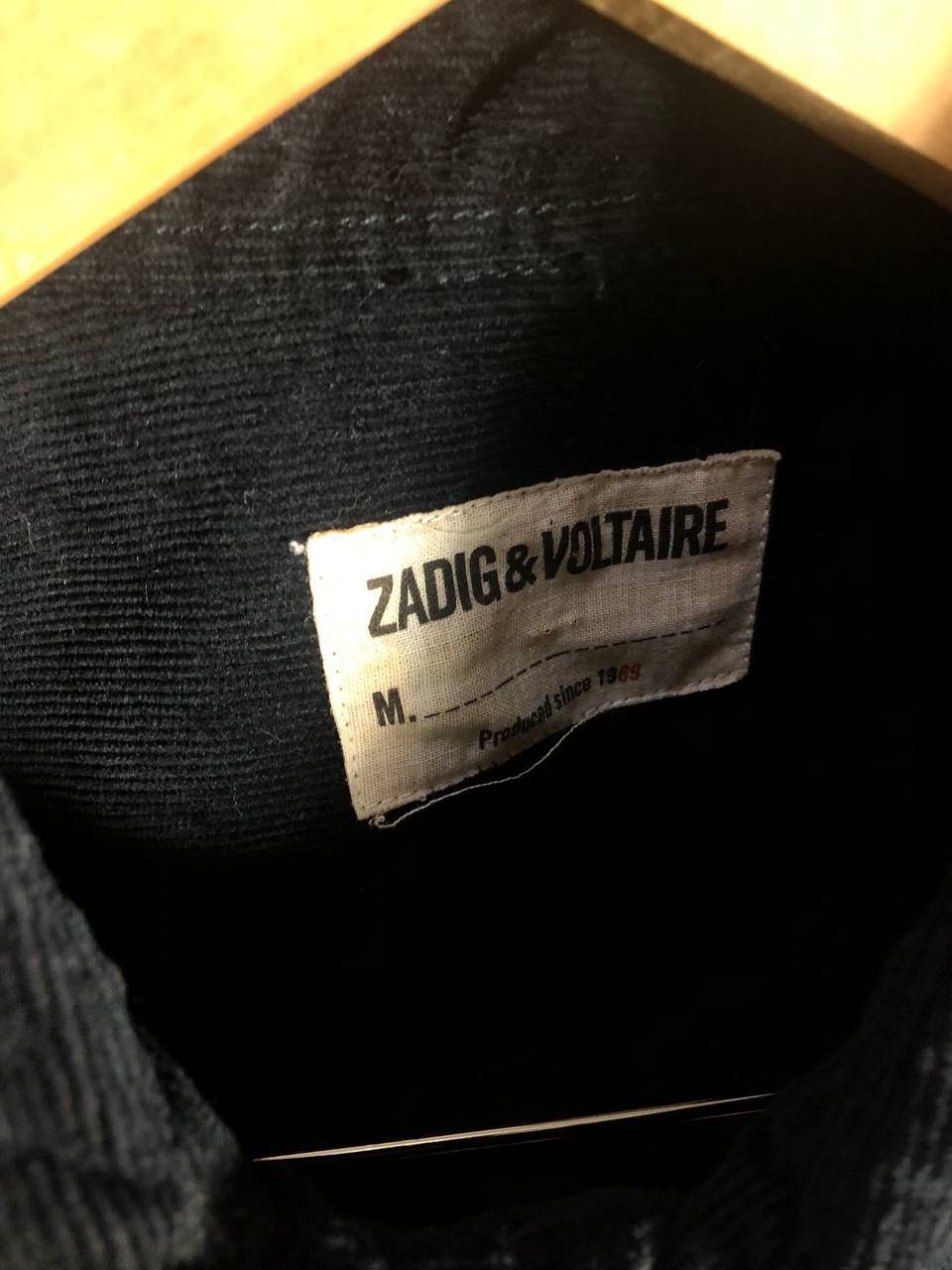 Vintage VERY RARE ZADIG & VOLTAIRE TARMAC VELOURS USA FLAG SHIRT Y2K Size US XL / EU 56 / 4 - 5 Thumbnail