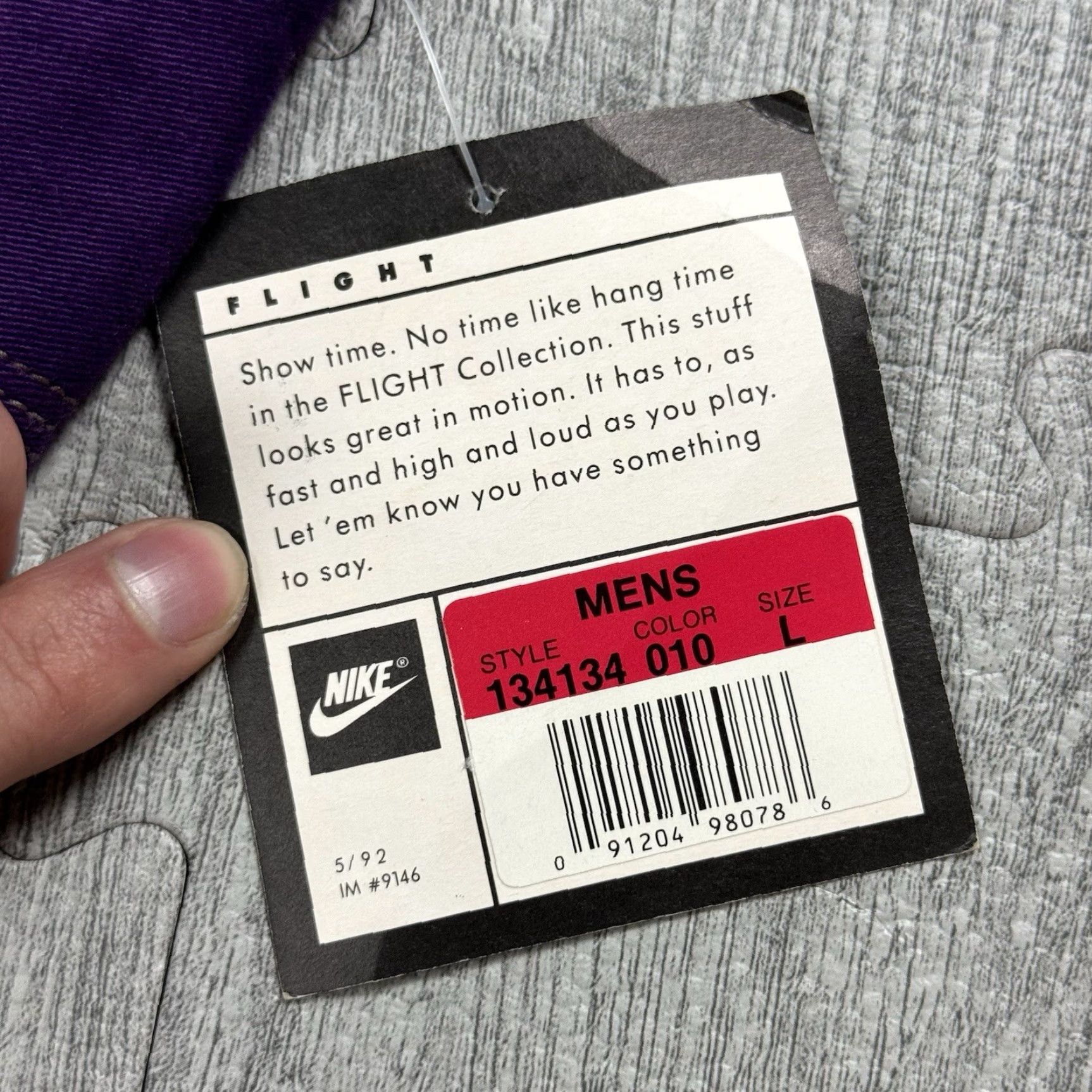Nike VINTAGE NIKE FLIGHT JACKET Purple Blue L NWT 1992 Bomber Jacket Streetwear Retro Mens Size US L / EU 52-54 / 3 - 4 Thumbnail