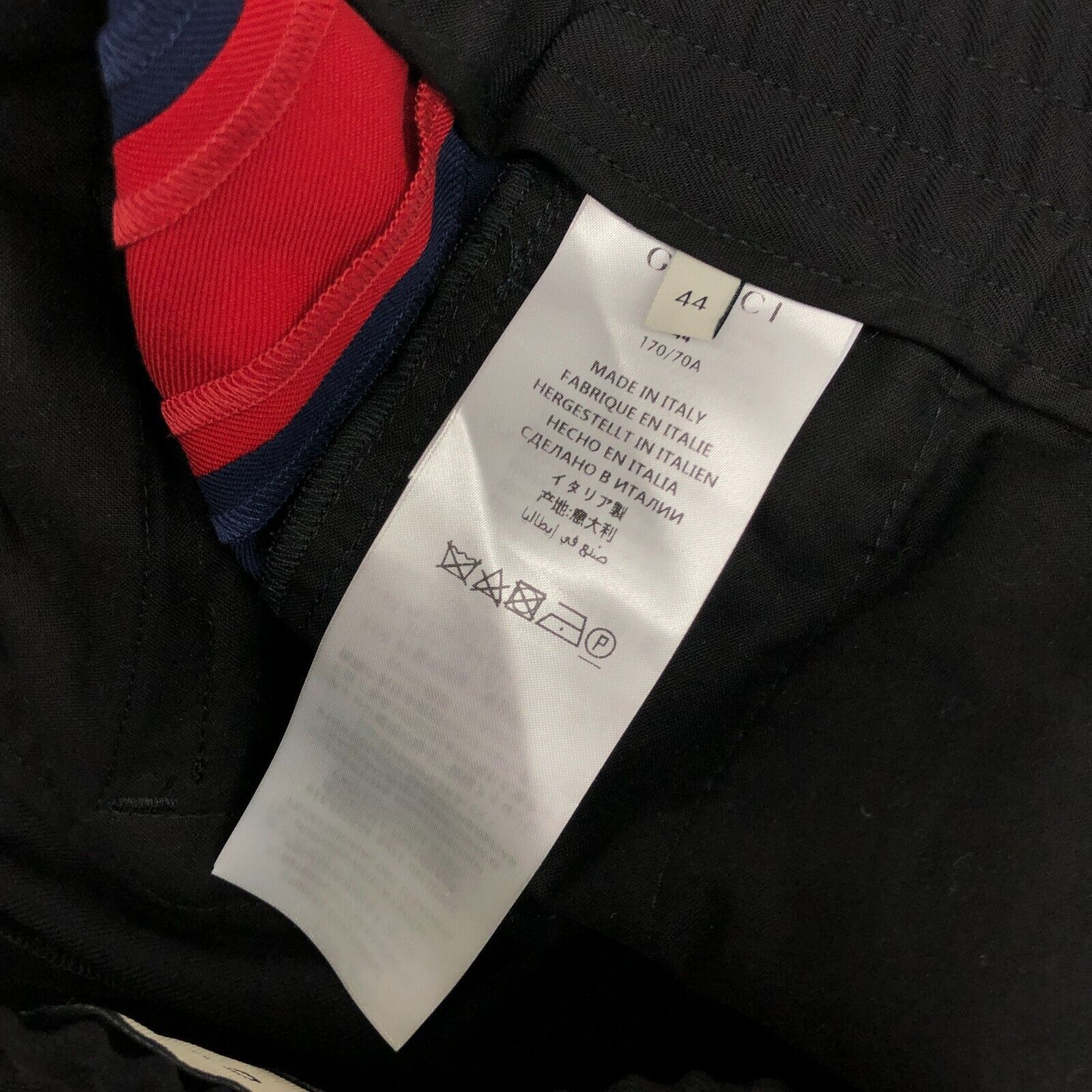Gucci Gucci Wool Track Pants Black Blue and Red Side Stripe Size US 44 / EU 60 - 8 Thumbnail