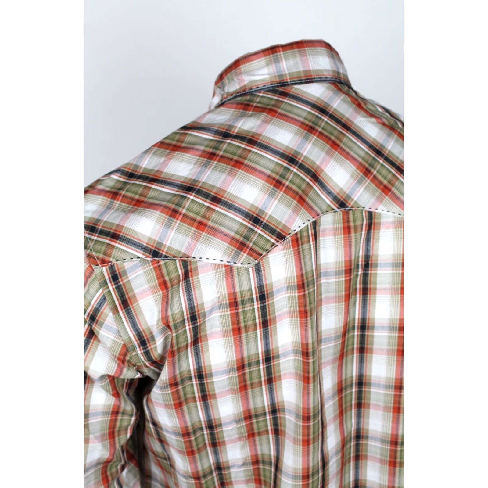 Wrangler Wrangler Men's Modern Fit Snap Button Long Sleeve Shirt Western Brown Plaid Size US S / EU 44-46 / 1 - 3 Thumbnail