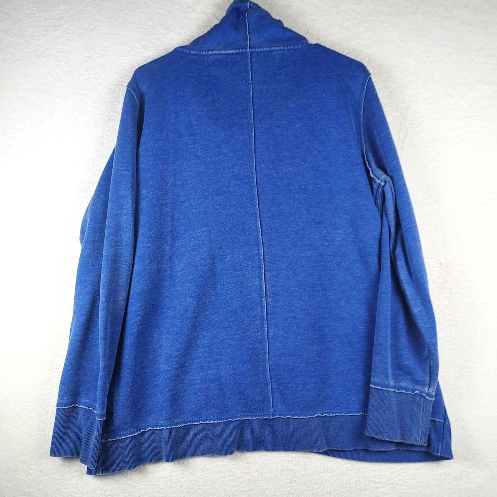 Calvin Klein Calvin Klein Blue Cowl Neck Long Sleeve Pullover Women L Knit Sweater Size L / US 10 / IT 46 - 2 Thumbnail