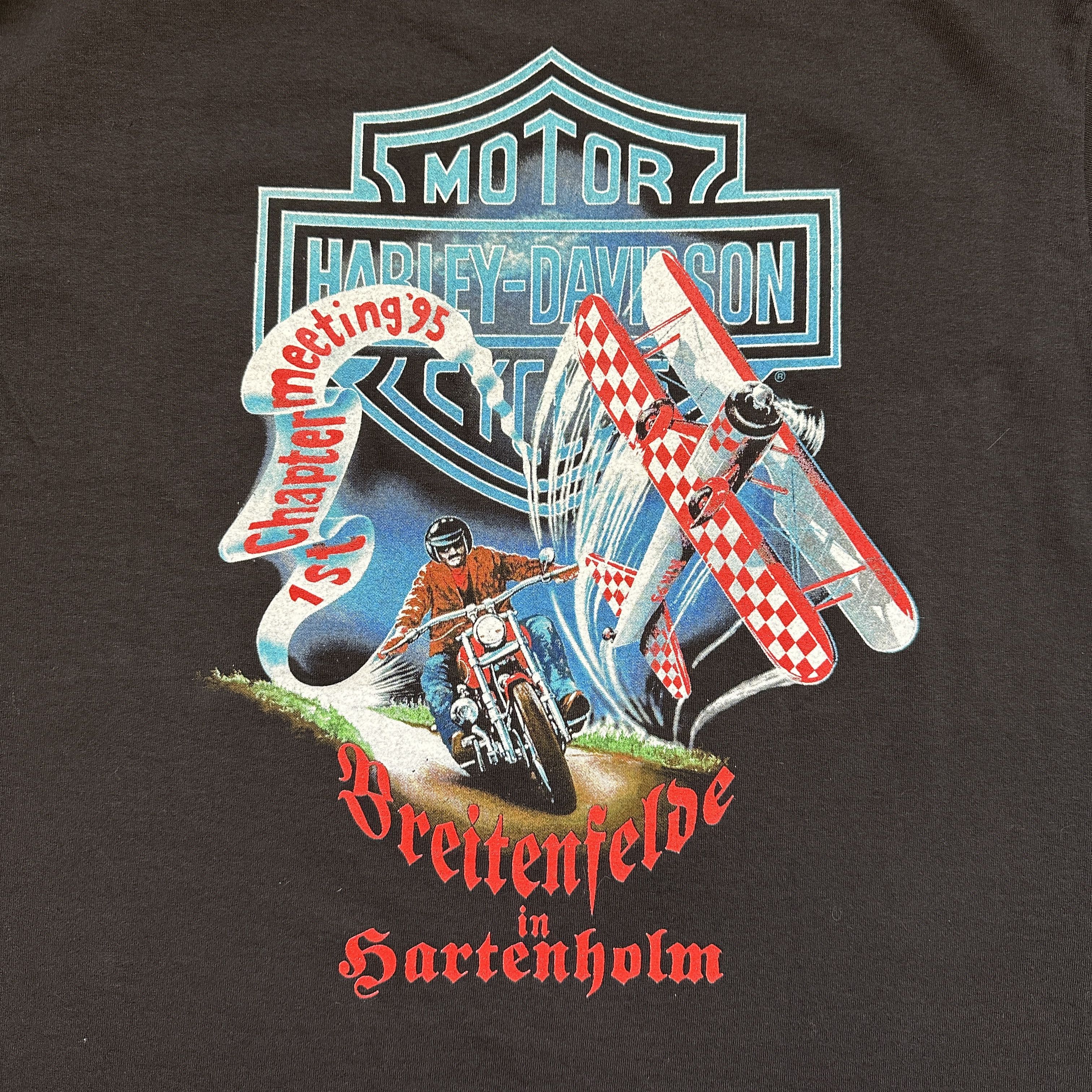 Harley Davidson Vintage Harley Davidson T-Shirt Rare 2-Sided 90s Rare Size M Size US M / EU 48-50 / 2 - 6 Thumbnail