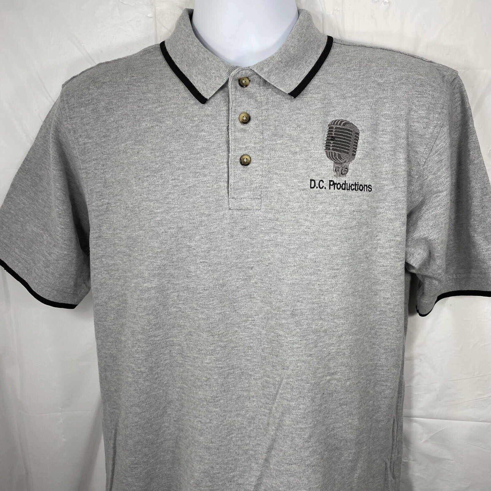 Other DC Productions Microphone Medium Short Sleeve Polo Shirt Size US M / EU 48-50 / 2 - 4 Thumbnail