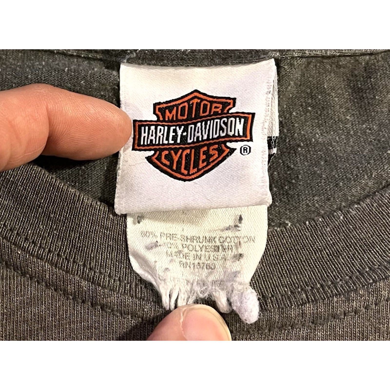 Harley Davidson VINTAGE Harley-Davidson New York Statue Of Liberty Shirt Men’s XL Gray Logo Graphic Print Short Sleeve Crew Neck USA 2000s Mens Size US XL / EU 56 / 4 - 5 Thumbnail