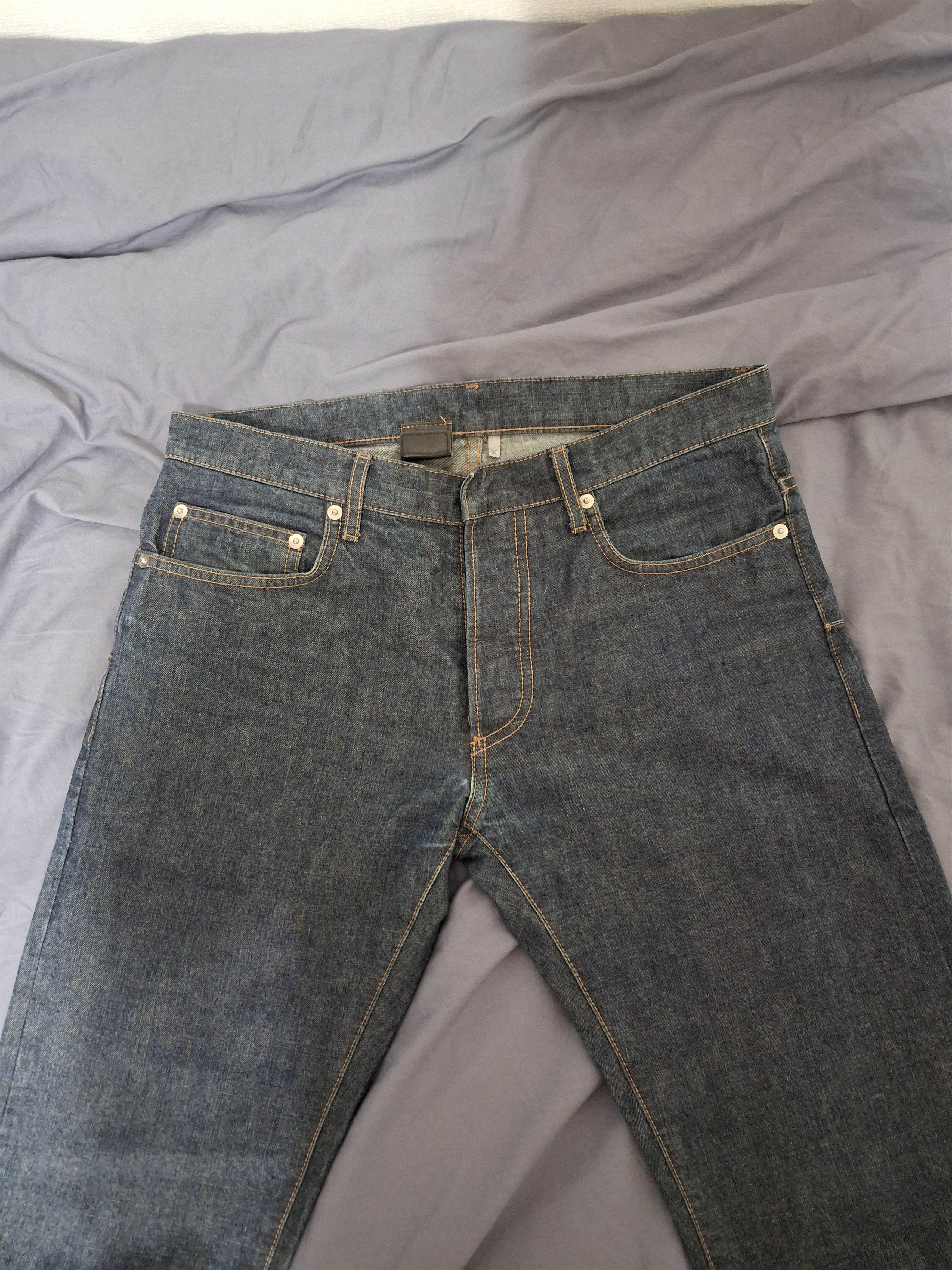 Dior [30] Dior Homme Raw Blue Denim Pants Size US 30 / EU 46 - 1 Thumbnail