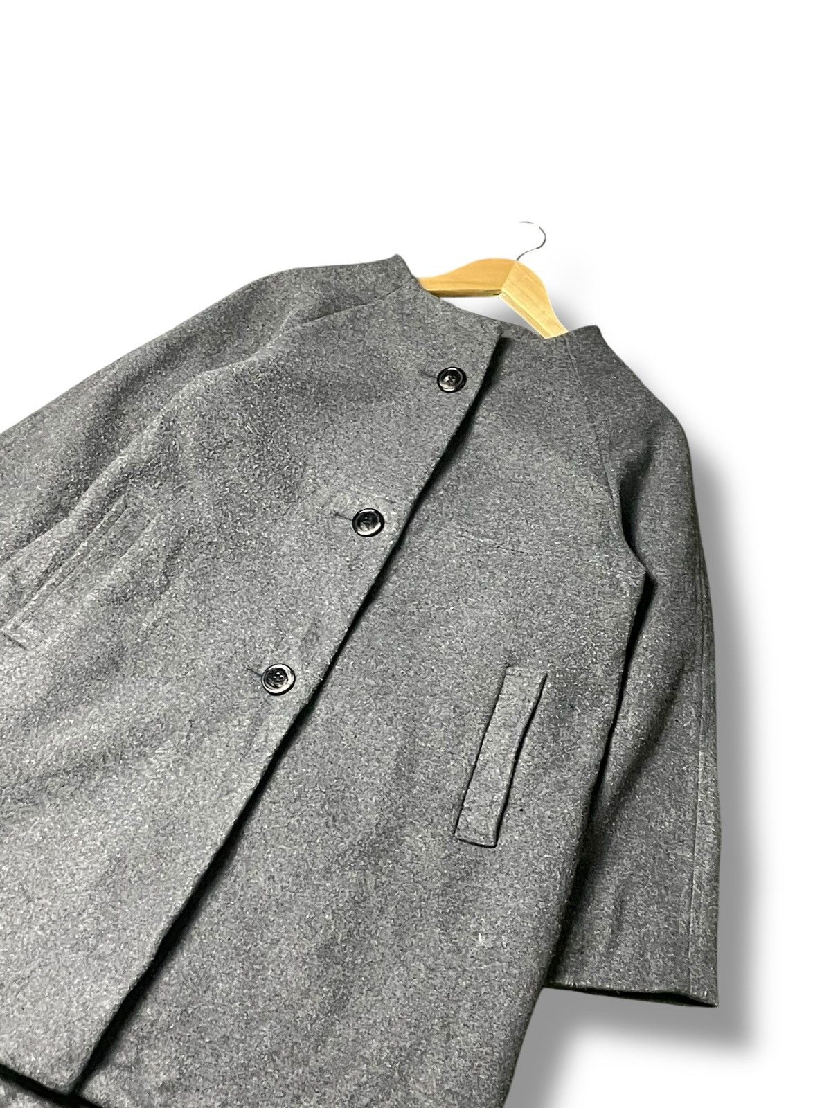 Japanese Brand × Junko Shimada × Vintage Junko Shimada Wool Long Coat (55) Size US XXS / EU 40 - 6 Thumbnail