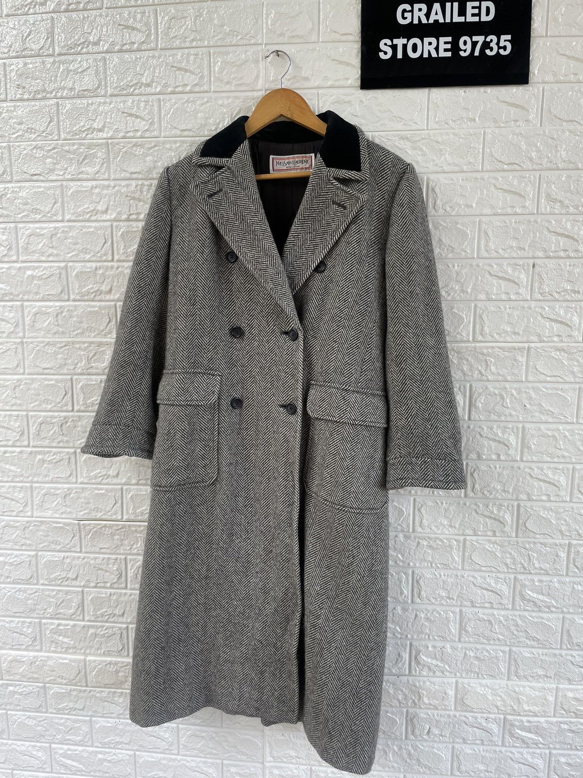 Vintage YSL Pea Coat Jacket Size M / US 6-8 / IT 42-44 - 4 Thumbnail