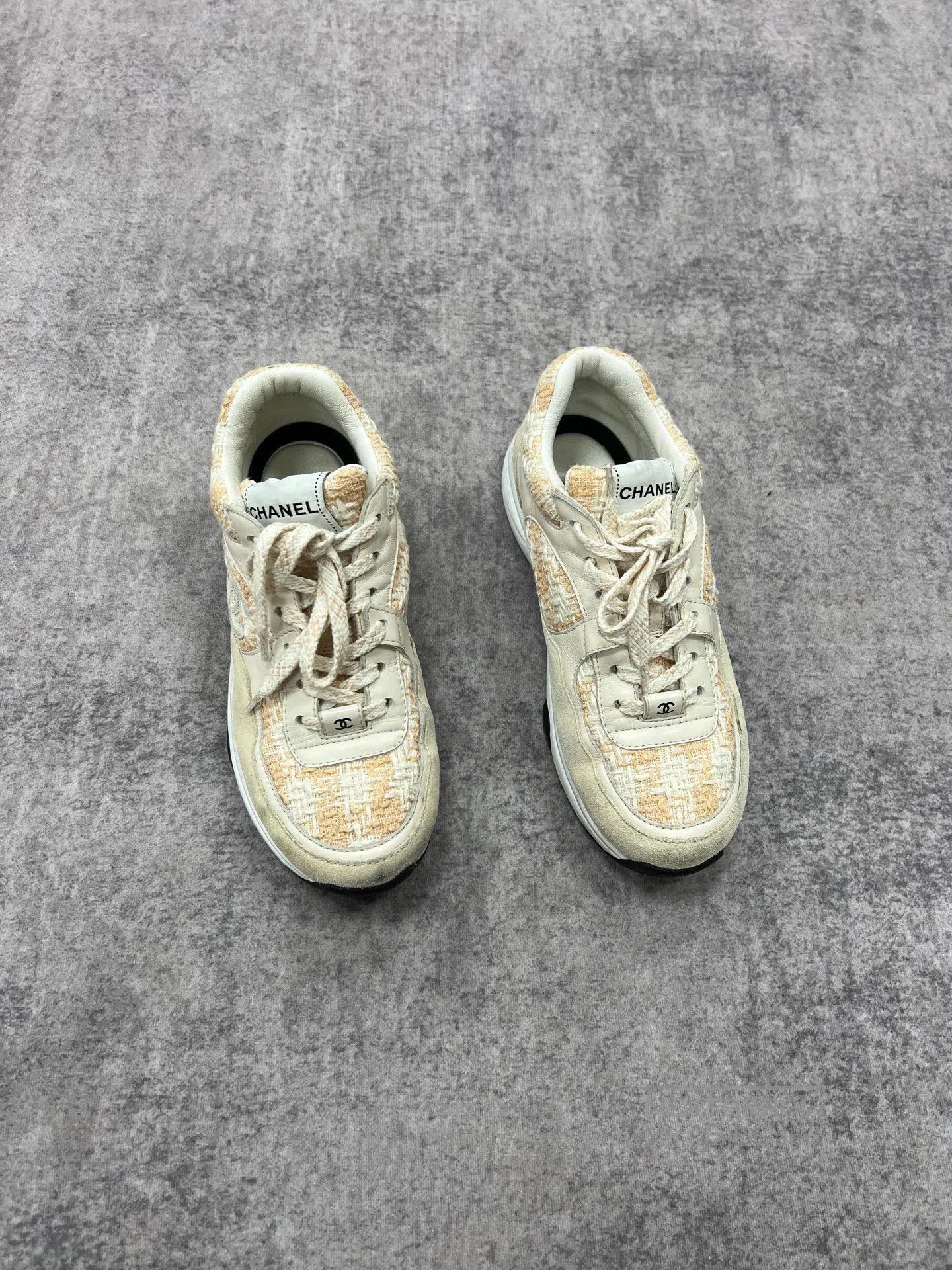 Chanel Chanel Knit Sneakers. Size US 6 / IT 36 - 1 Thumbnail