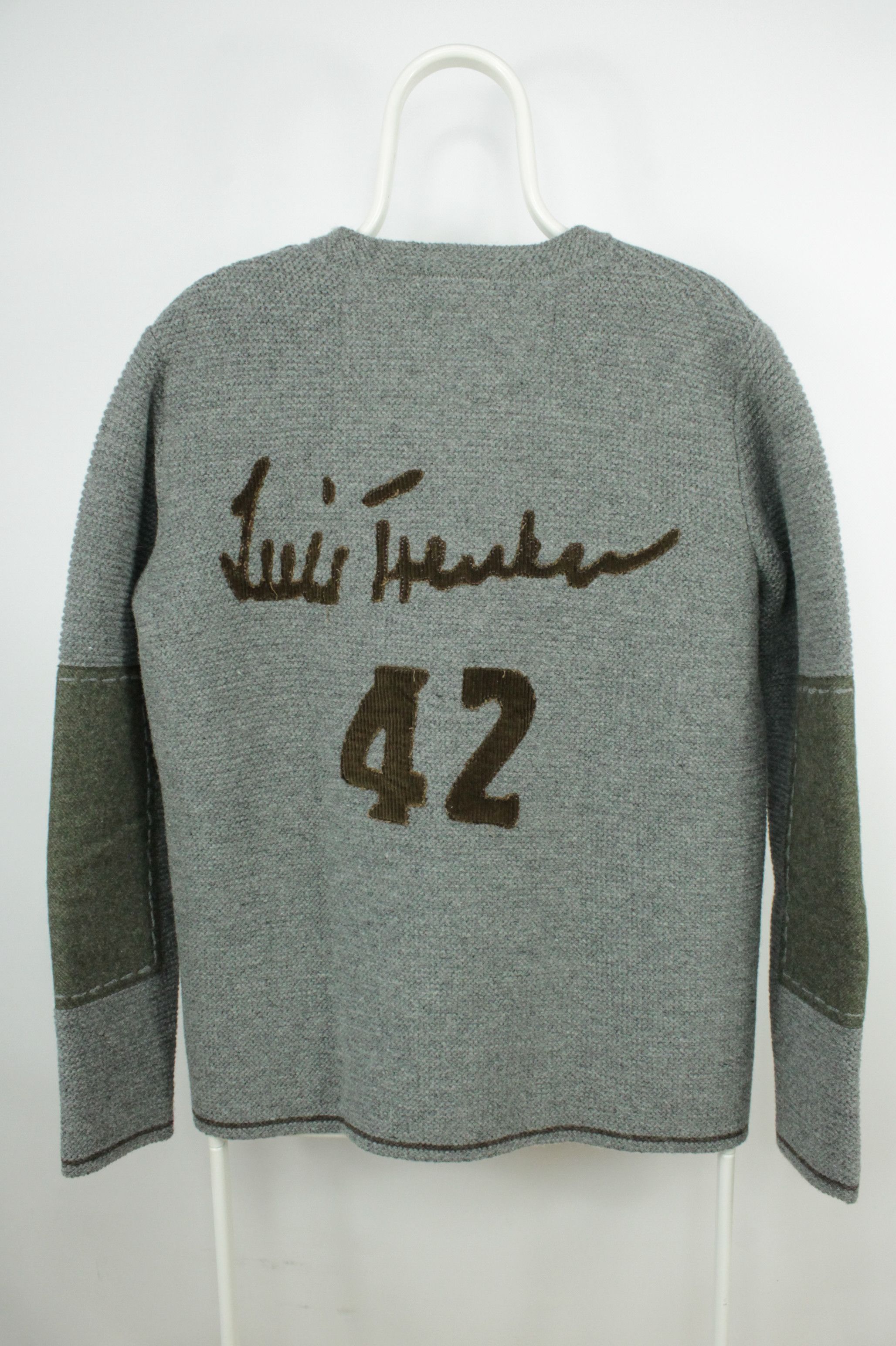 Luigi Borrelli Luis Trenker Heritage Wool Blend Knit Jacket Women's Gray Size L / US 10 / IT 46 - 5 Thumbnail