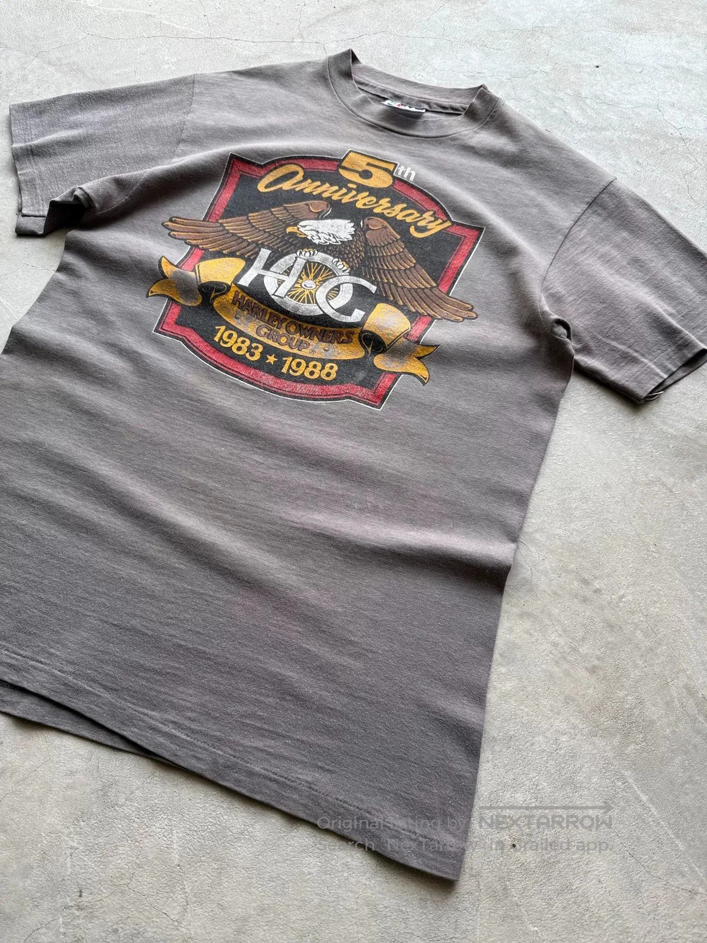 Vintage Vintage 80s Harley Davidson HOG 5th Anniversary Tee. Size US M / EU 48-50 / 2 - 2 Thumbnail