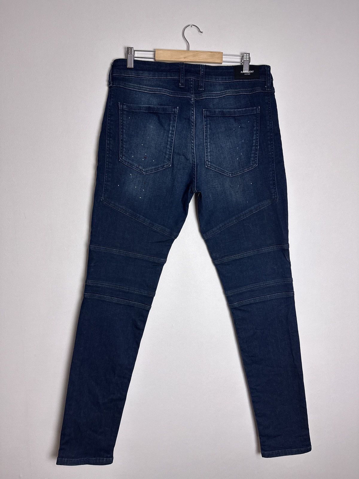 Represent Clo. Represent Biker Denim Paint Blue Jeans Size US 36 / EU 52 - 2 Thumbnail