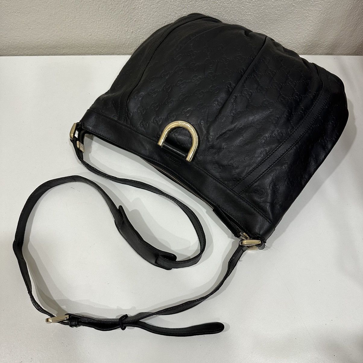 Gucci ‼️LD‼️ GUCCI GUCCISSIMA LEATHER ABBEY D RING CROSSBODY BAG 2 Size ONE SIZE - 14 Thumbnail