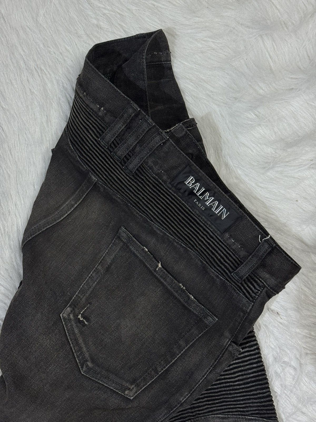 Balmain Balmain paris black Biker jeans Size US 33 - 8 Thumbnail