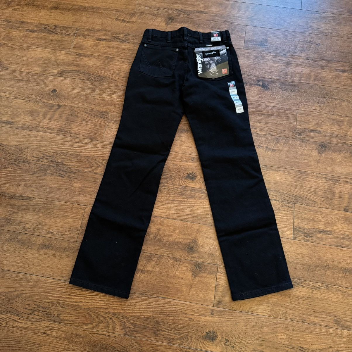 Wrangler New Wrangler Black Slim Fit Silver Edition 30x32 Jeans Denim Size US 30 / EU 46 - 5 Thumbnail