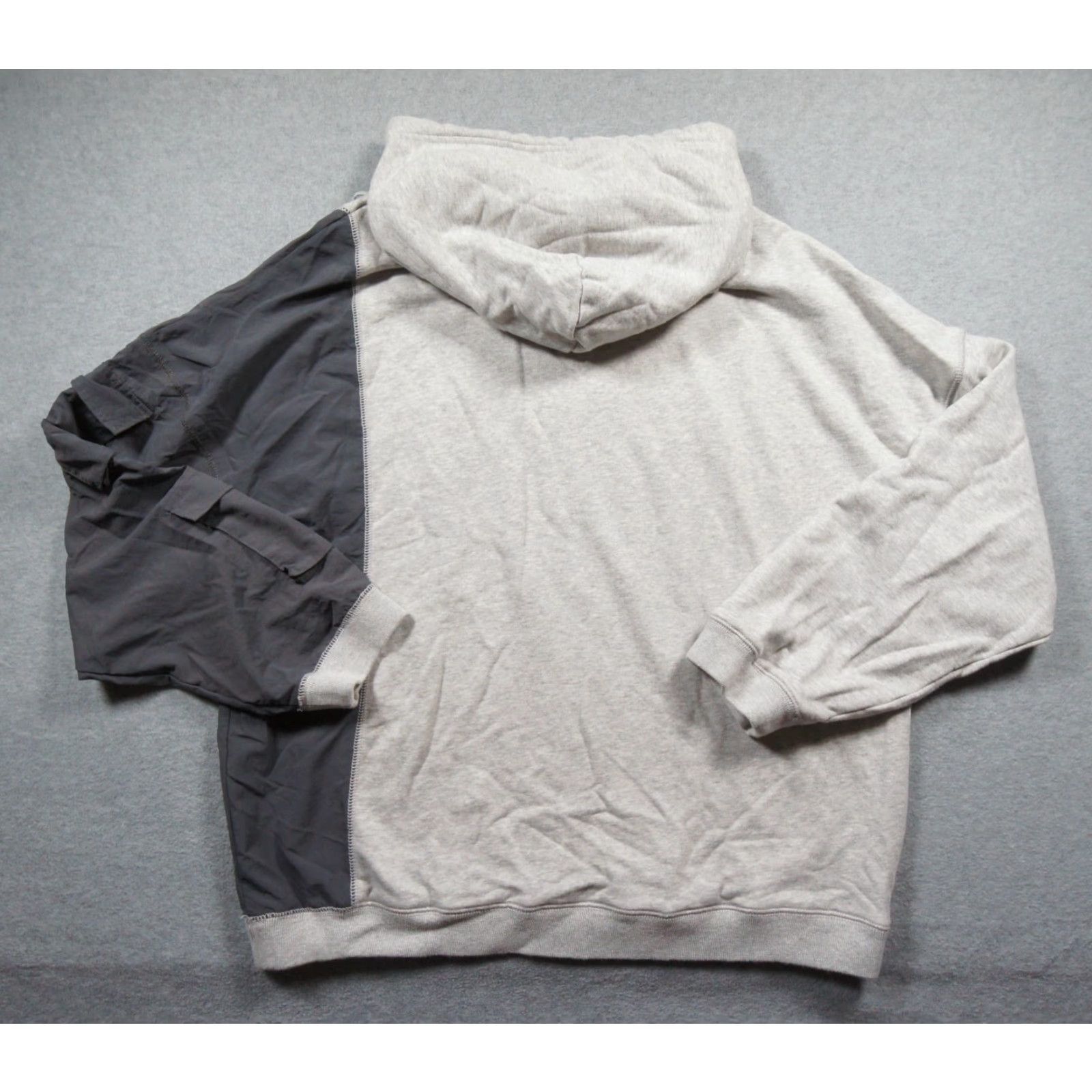 Oak + Fort Oak + Fort Sweatshirt Mens Large Gray Oversized Hoodie Pullover Colorblock Adult Size US L / EU 52-54 / 3 - 5 Thumbnail