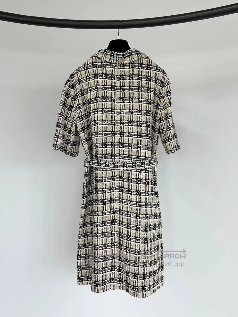 Gucci Gucci Knitted plaid tie-around dress Size M / US 6-8 / IT 42-44 - 2 Thumbnail