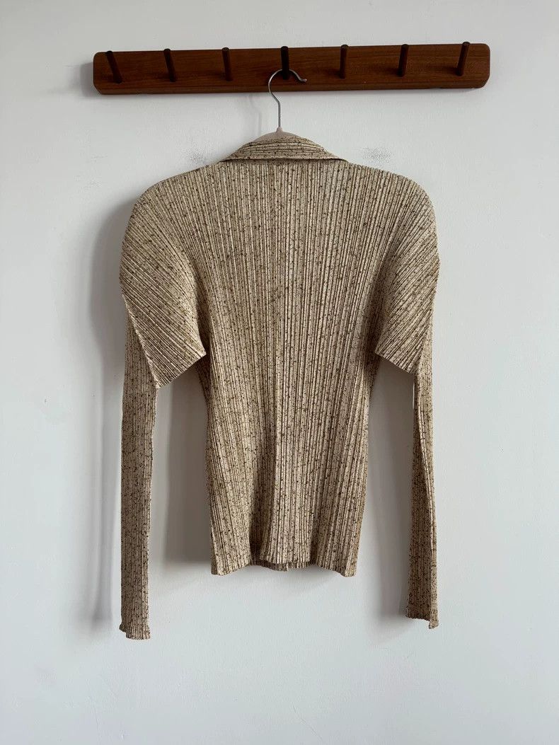 Issey Miyake Issey Miyake size:3 Yellow pleated cardigan coat Size S / US 4 / IT 40 - 2 Thumbnail