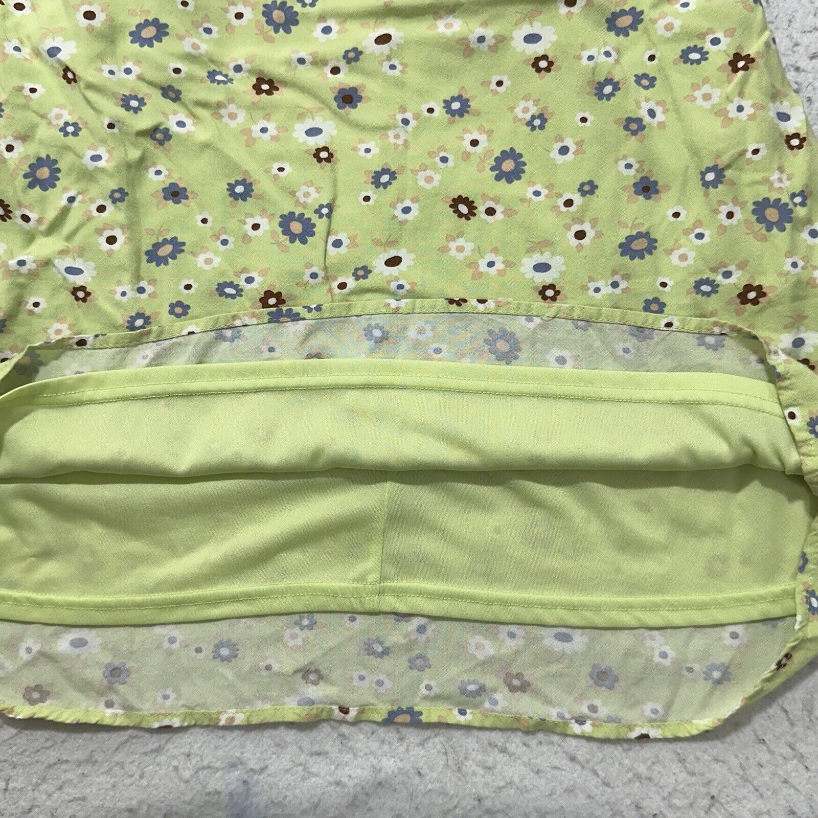 Other Kendall + Kylie Medium Green Floral Dainty Mini Dress Size M / US 6-8 / IT 42-44 - 6 Thumbnail