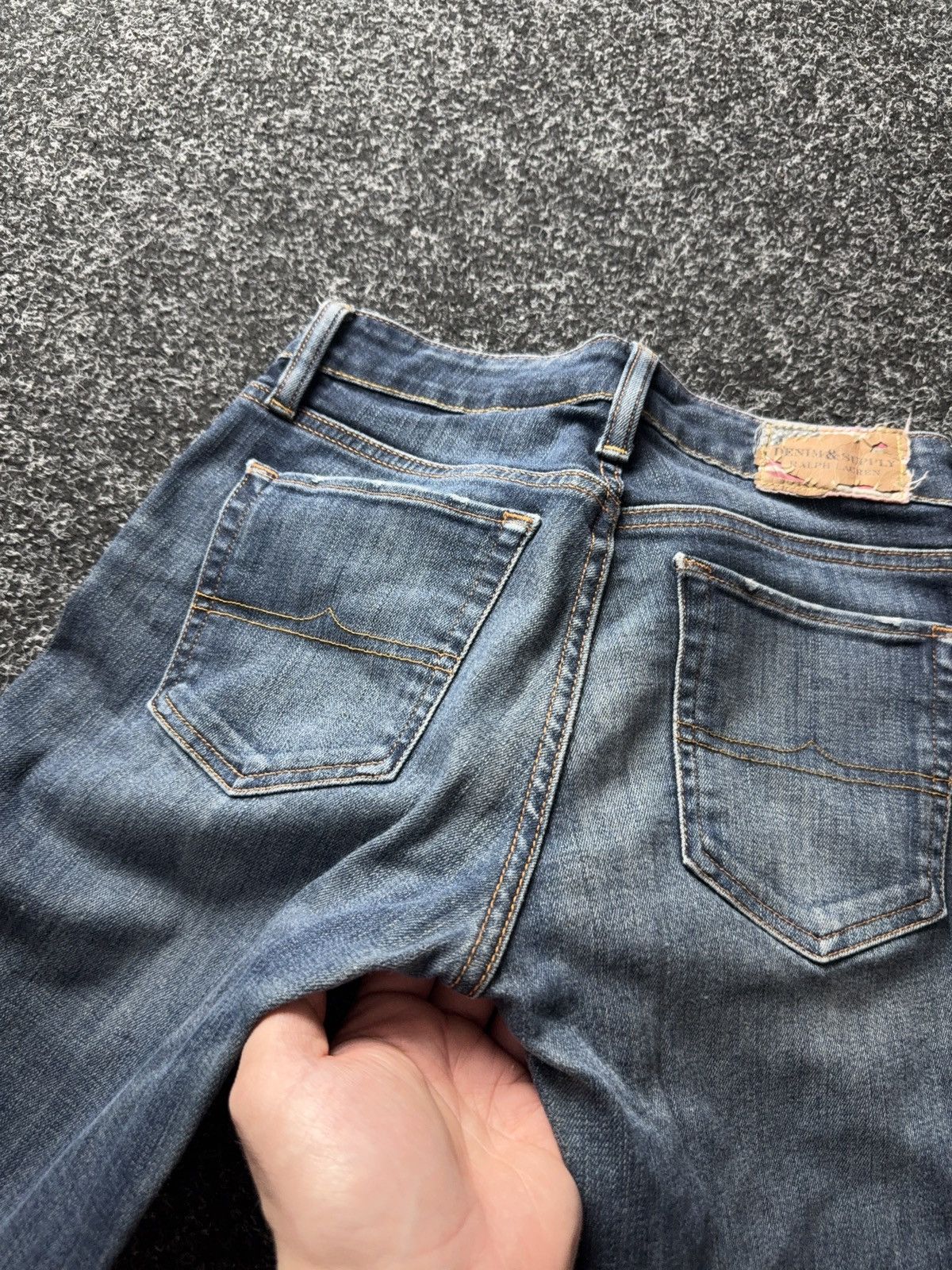 Denim & Supply Ralph Lauren 00s Western Polo Ralph Lauren Supply Jeans Blue Denim Y2K Size 27" / US 4 / IT 40 - 17 Thumbnail