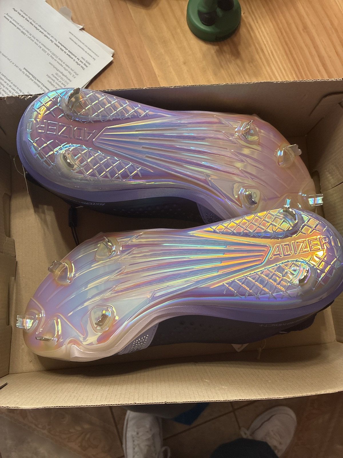 Adidas Adizero Impact+Swarovski Cleats! Size US 11 / EU 44 - 6 Thumbnail