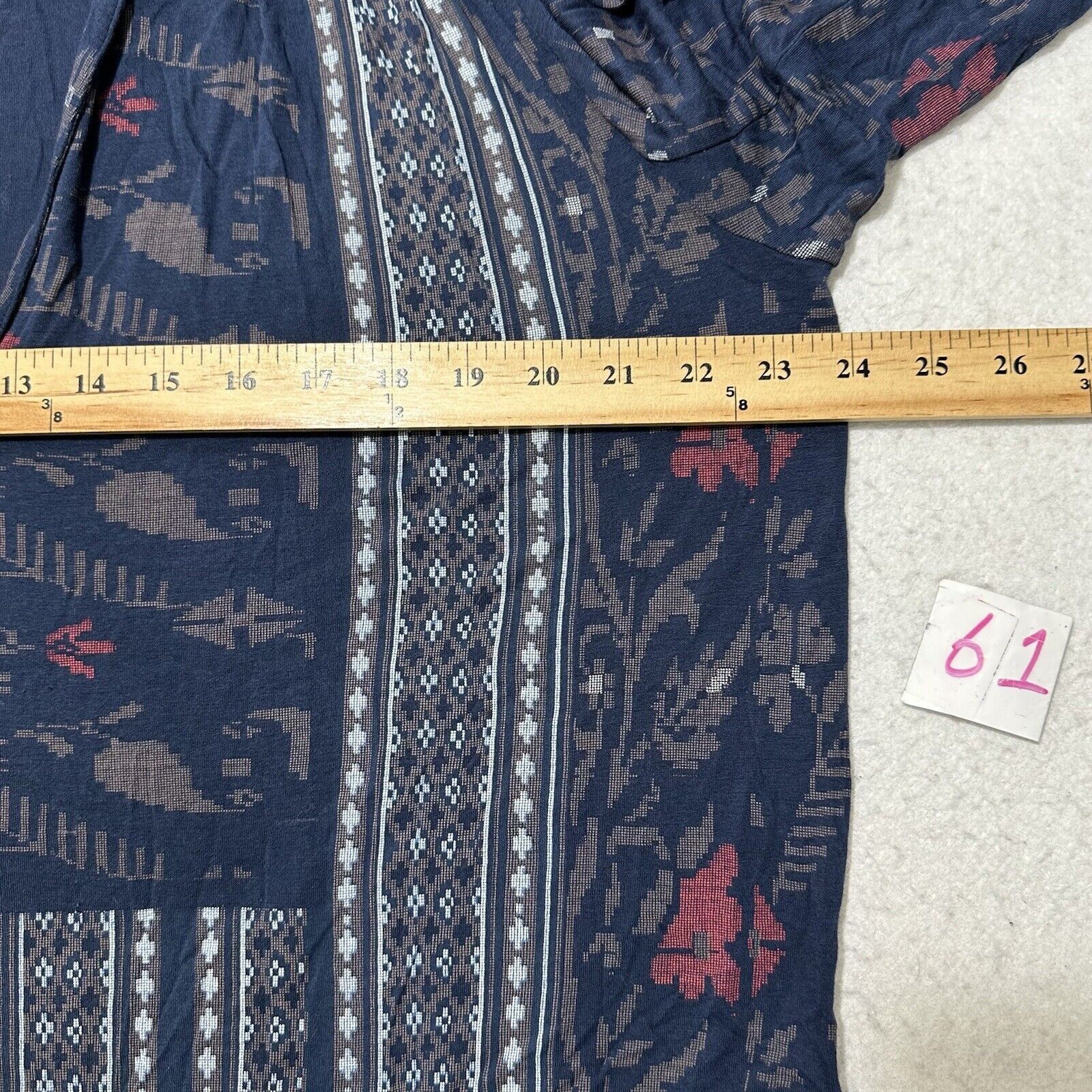 Lucky Brand Lucky Brand Medium Bell Sleeve Blouse Boho Floral Stripe Top Size M / US 6-8 / IT 42-44 - 9 Thumbnail