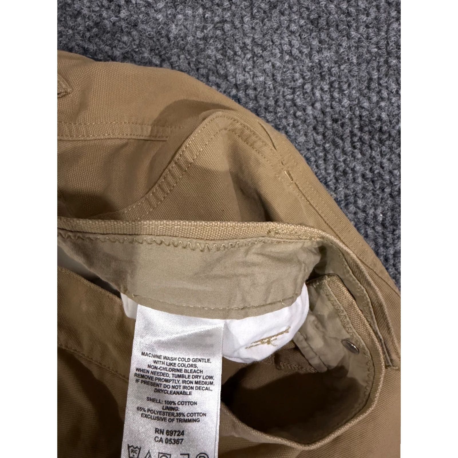Vintage Columbia Pants Mens 38x30 Khaki Tan Hiking Outdoor Straight Leg Chino Cargo Pocket Cotton Beige Regular Flat Front Modern Mens Size US 38 / EU 54 - 6 Thumbnail