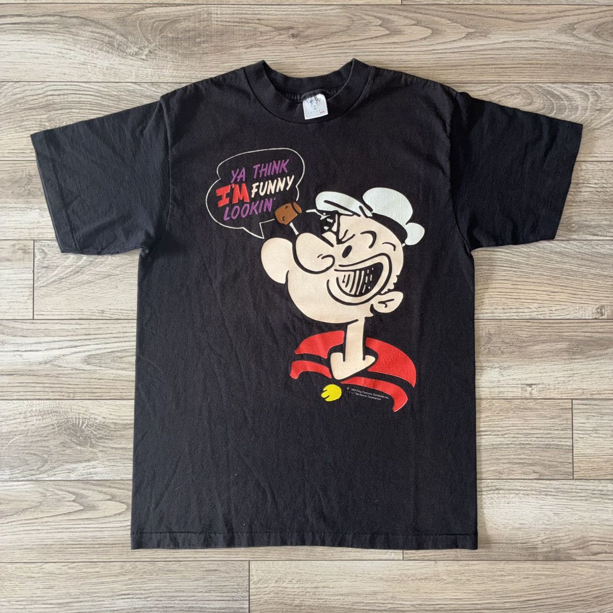 Delta 90s Popeye the sailer man big face tee shirt Size US L / EU 52-54 / 3 - 1 Thumbnail