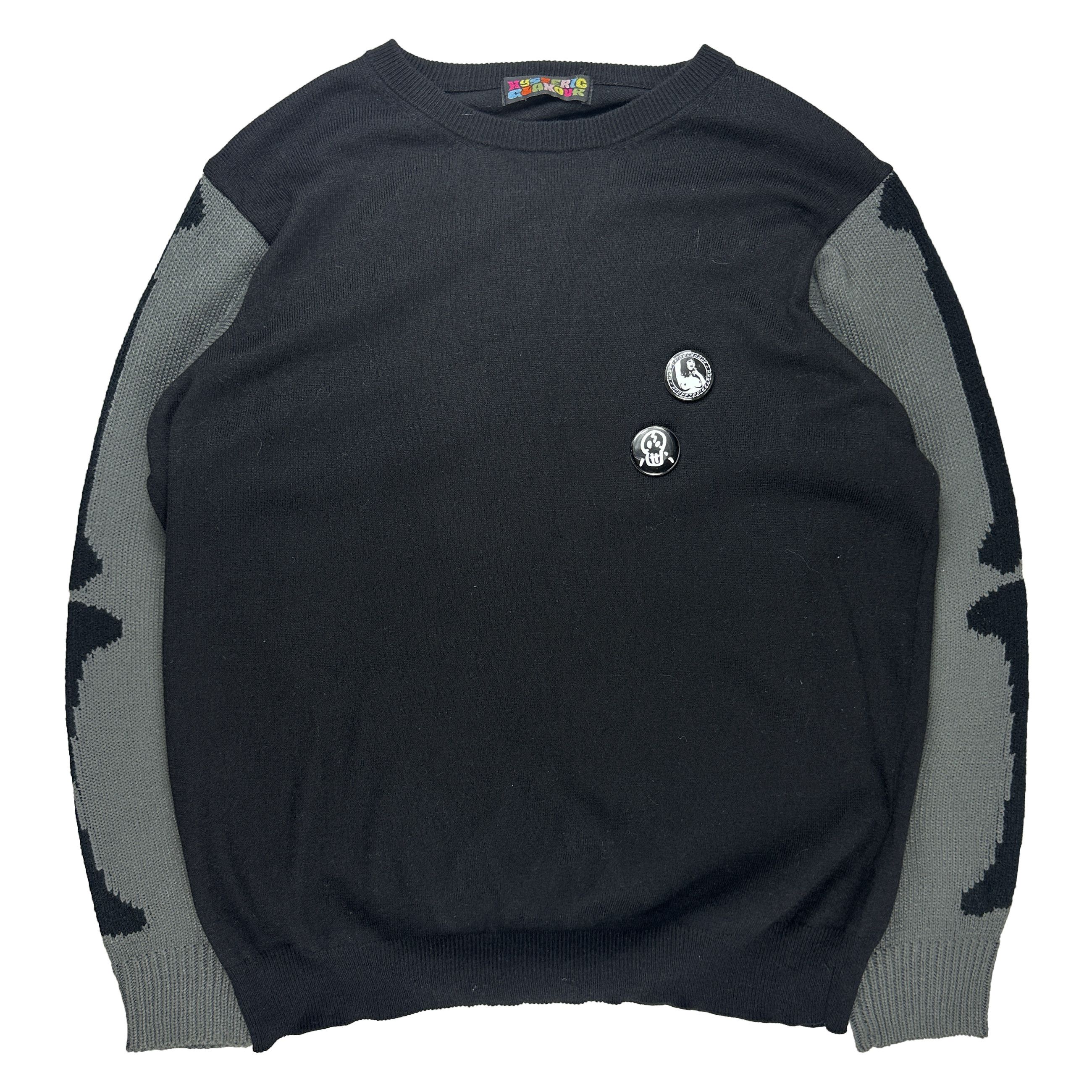 Hysteric Glamour 90's Pinned Skeleton Sweater Size US S / EU 44-46 / 1 - 1 Preview
