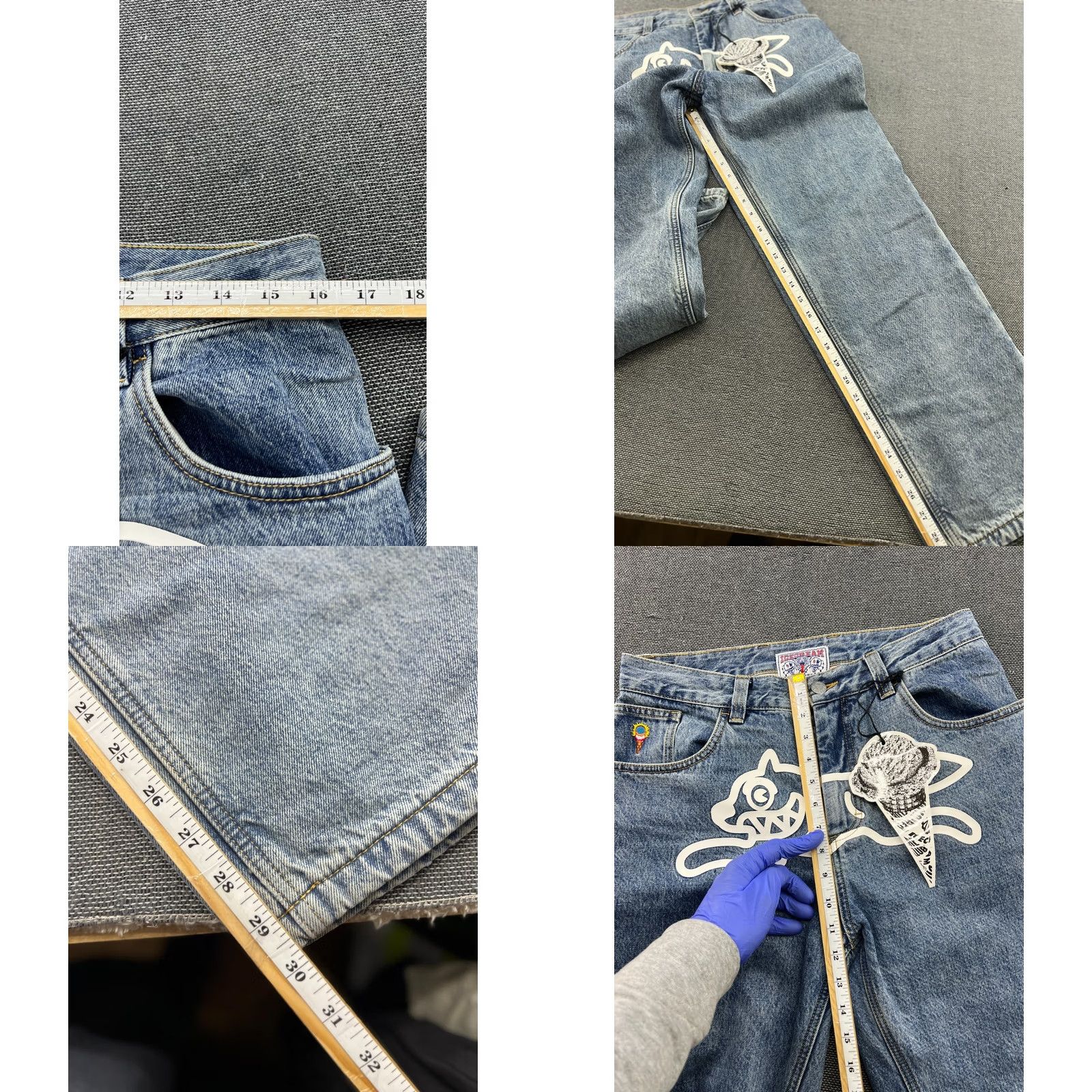 Billionaire Boys Club Billionaire Boys Club ICECREAM Running Dog Jeans Size 30 Blue Medium Mens Size US 30 / EU 46 - 10 Thumbnail