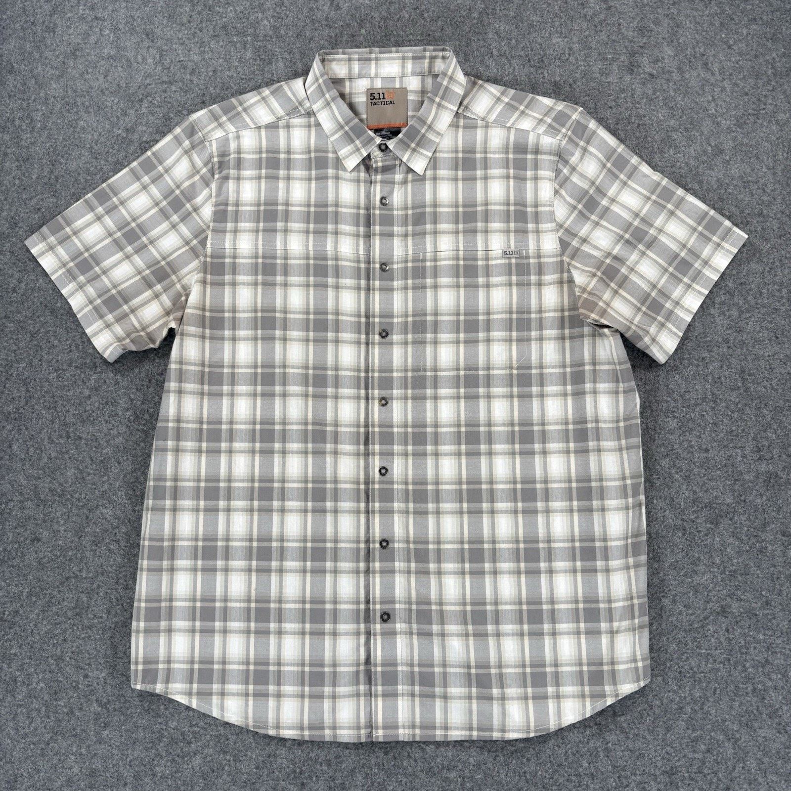 5.11 5.11 Tactical Men's Medium Plaid Snap Button Shirt Size US M / EU 48-50 / 2 - 2 Thumbnail