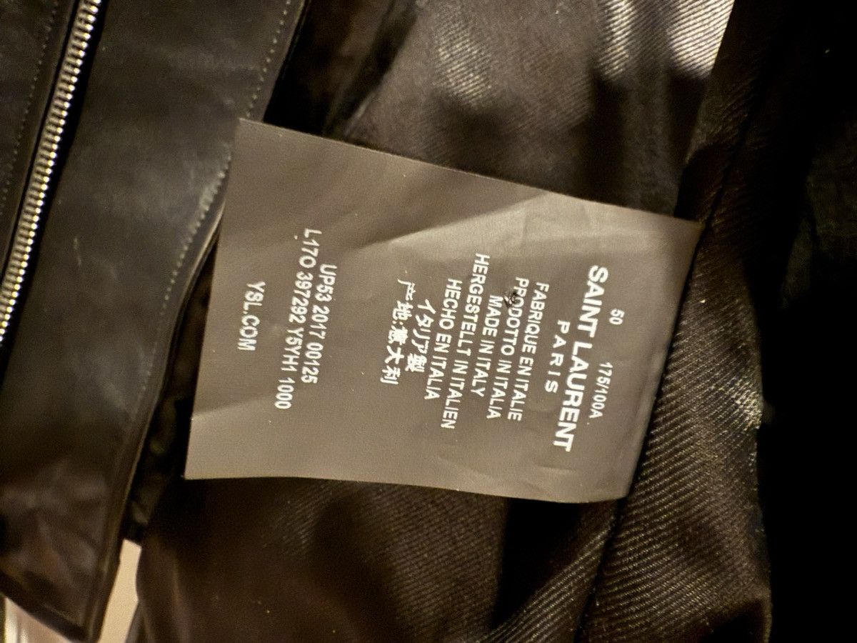 Saint Laurent Paris 🔥$5.5K VALUE🔥L17 Leather Biker Jacket Size US M / EU 48-50 / 2 - 6 Thumbnail