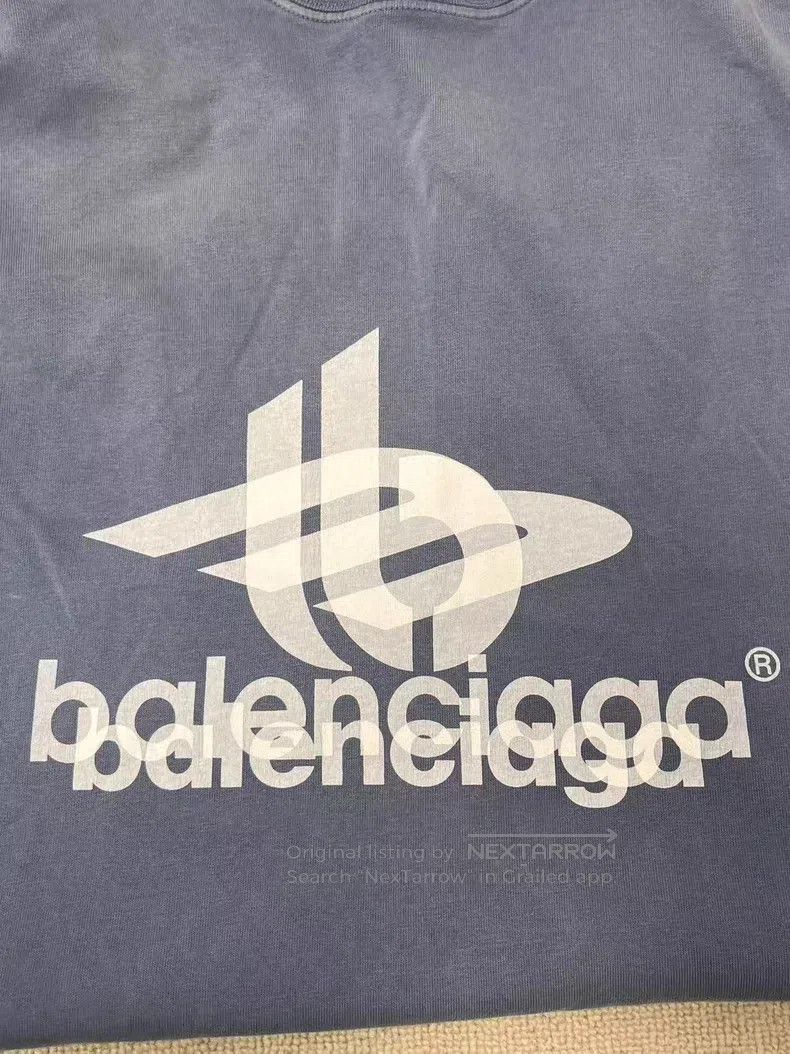Balenciaga Balenciaga Letter Logo Printed Round Neck Short Sleeve T-S Size US S / EU 44-46 / 1 - 3 Thumbnail