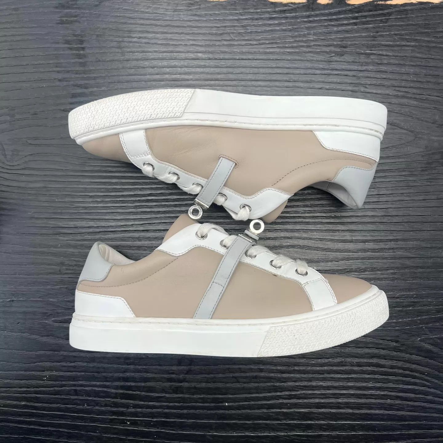 Hermes Hermès Day Leather Gray Sneaker 36 New Size US 5.5 / IT 35.5 - 3 Thumbnail