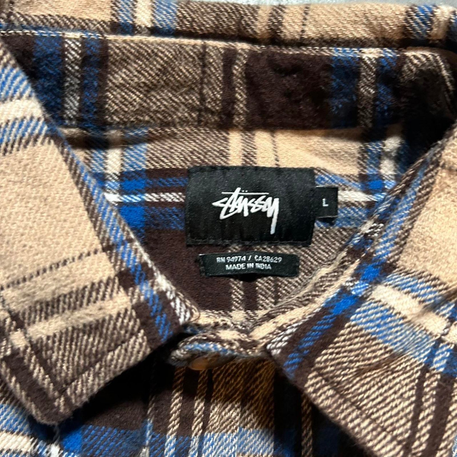 Stussy Stussy long sleeve flannel button Size US XL / EU 56 / 4 - 3 Thumbnail