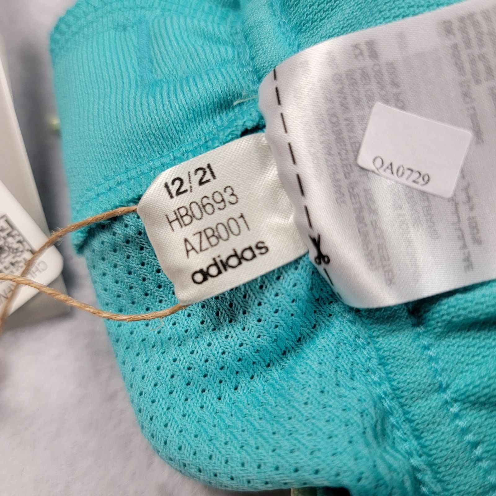 Adidas Adidas Women's Teal Hoop York City Shorts - Size M (830) Size 30" / US 8 / IT 44 - 6 Thumbnail