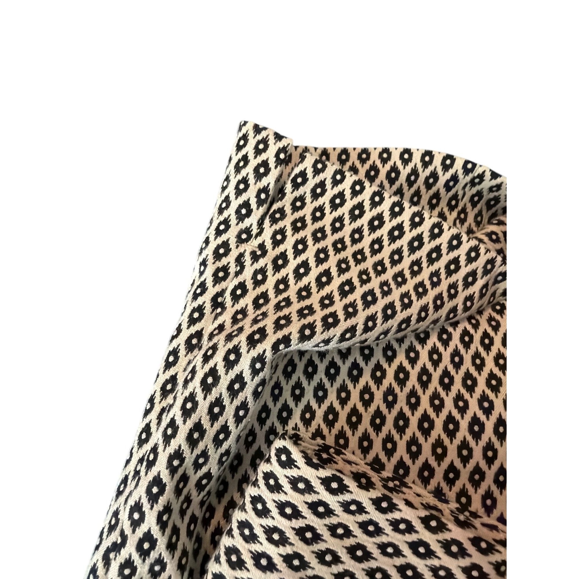 Ann Taylor Ann Taylor Devin Cropped Leg Pants Black White Geometric Tex Size 26" / US 2 / IT 38 - 4 Thumbnail