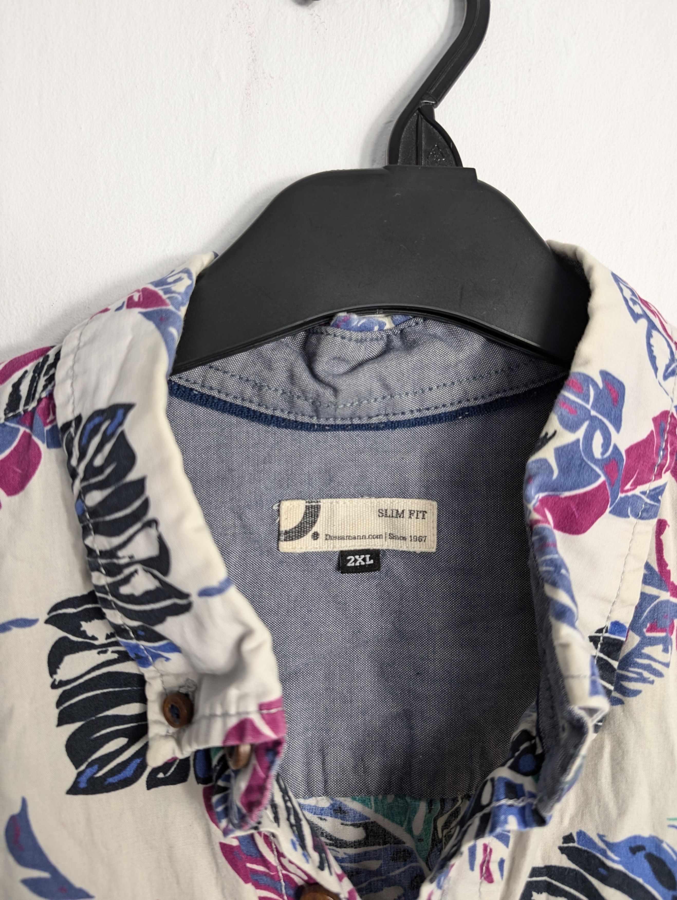 Vintage Vintage Y2K Hawaiian Shirt - Summer Floral Palm Tree Print Size US XXL / EU 58 / 5 - 3 Thumbnail