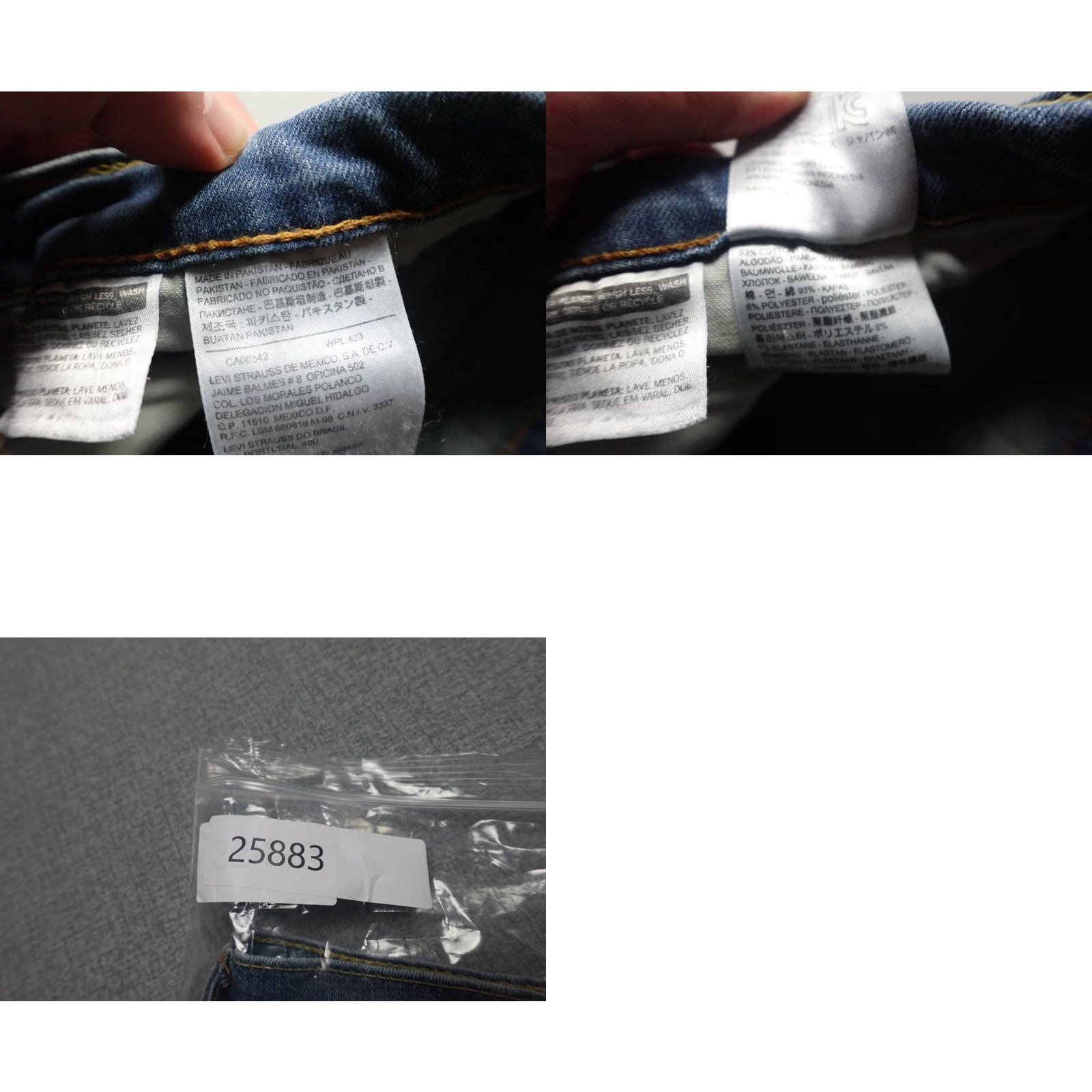Levi's Levi's 505 Regular Jeans Mens 36x28 Blue Straight Dark Wash Rancher Western Jeans Size US 36 / EU 52 - 9 Thumbnail