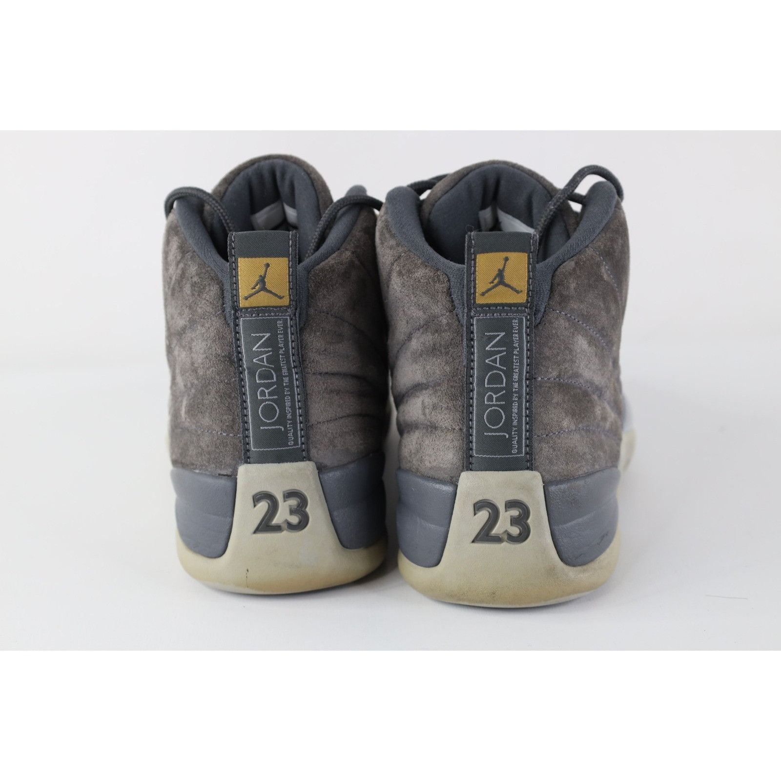 Nike Nike Air Jordan Retro 12 Distressed Dark Wolf Gray Shoes Size US 9.5 / EU 42-43 - 5 Thumbnail
