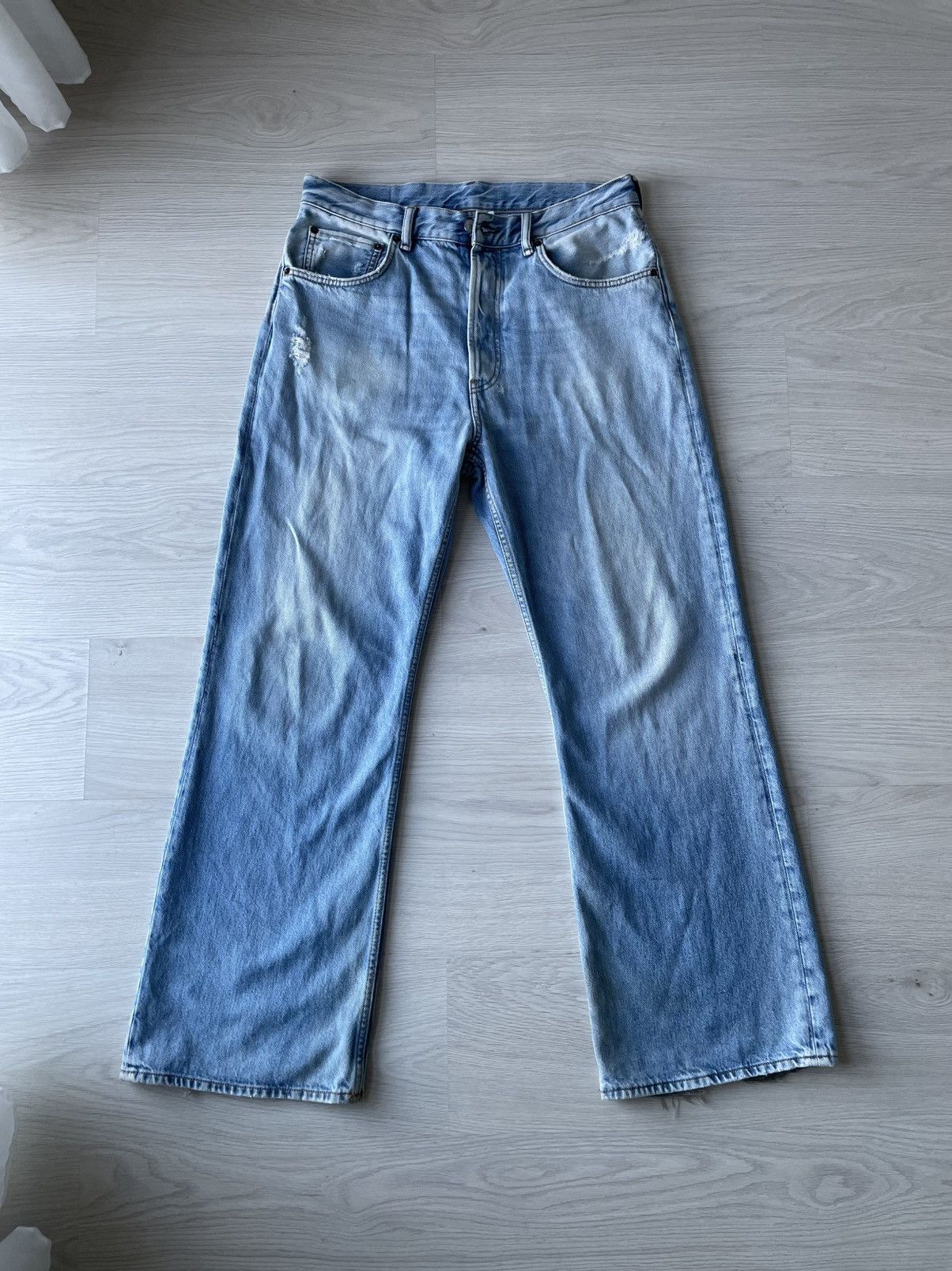 Acne Studios Acne Studios 2021M Light Blue Jeans Size US 33 - 1 Thumbnail