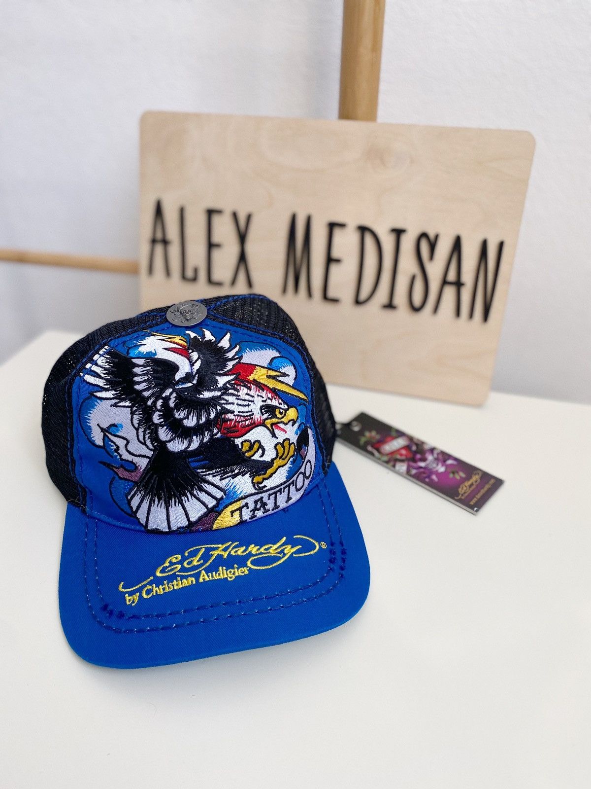 Ed Hardy Ed Hardy Cristian Audigier 77 Tattoo Eagle cap Size ONE SIZE - 2 Thumbnail