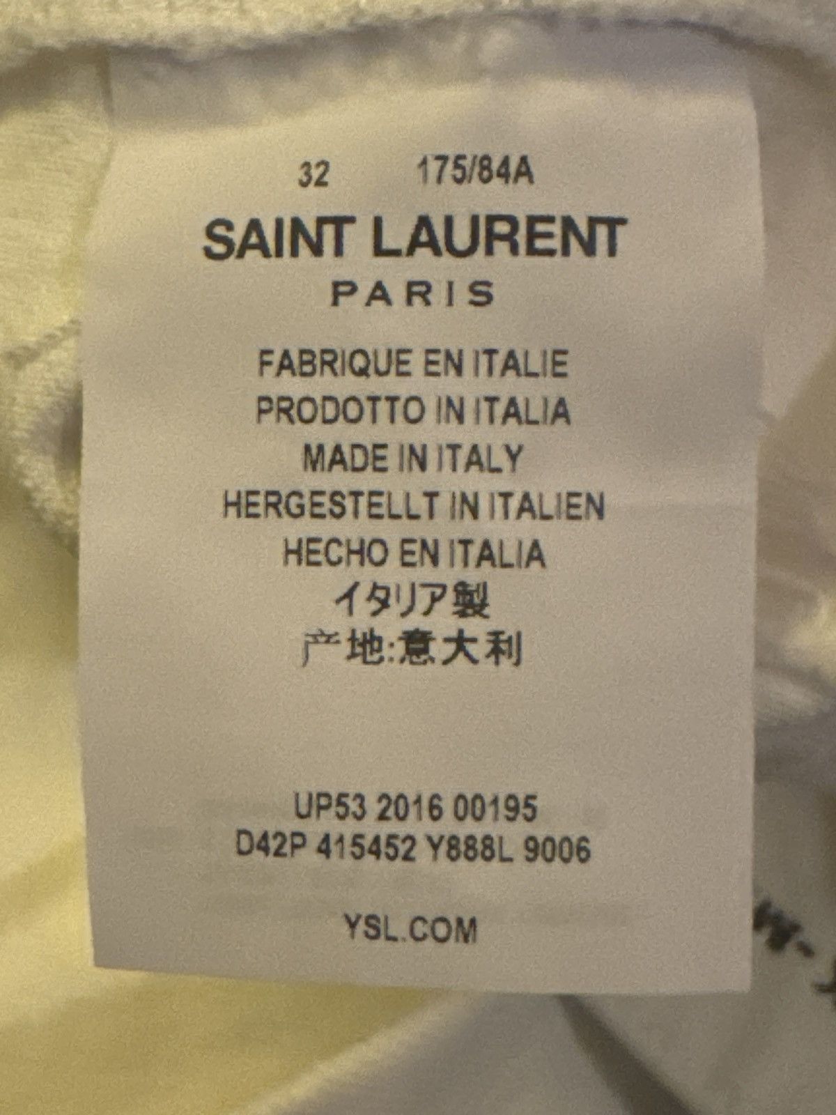 Saint Laurent Paris Skinny-Fit 15cm Hem Distressed Denim Jeans Size US 32 / EU 48 - 5 Thumbnail