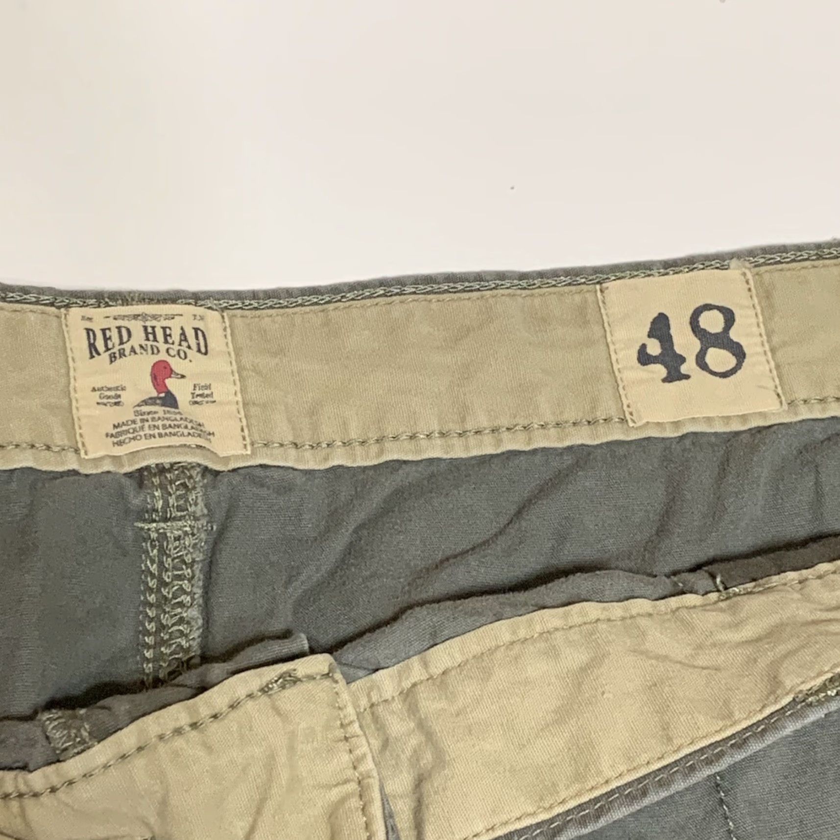 Vintage Red Head Brand Co. Men's Cargo Shorts 47 Gray Cargo Casual 47 in Waist Regular Men Gray Shorts Mens Vintage? No Size US 30 / EU 46 - 6 Thumbnail